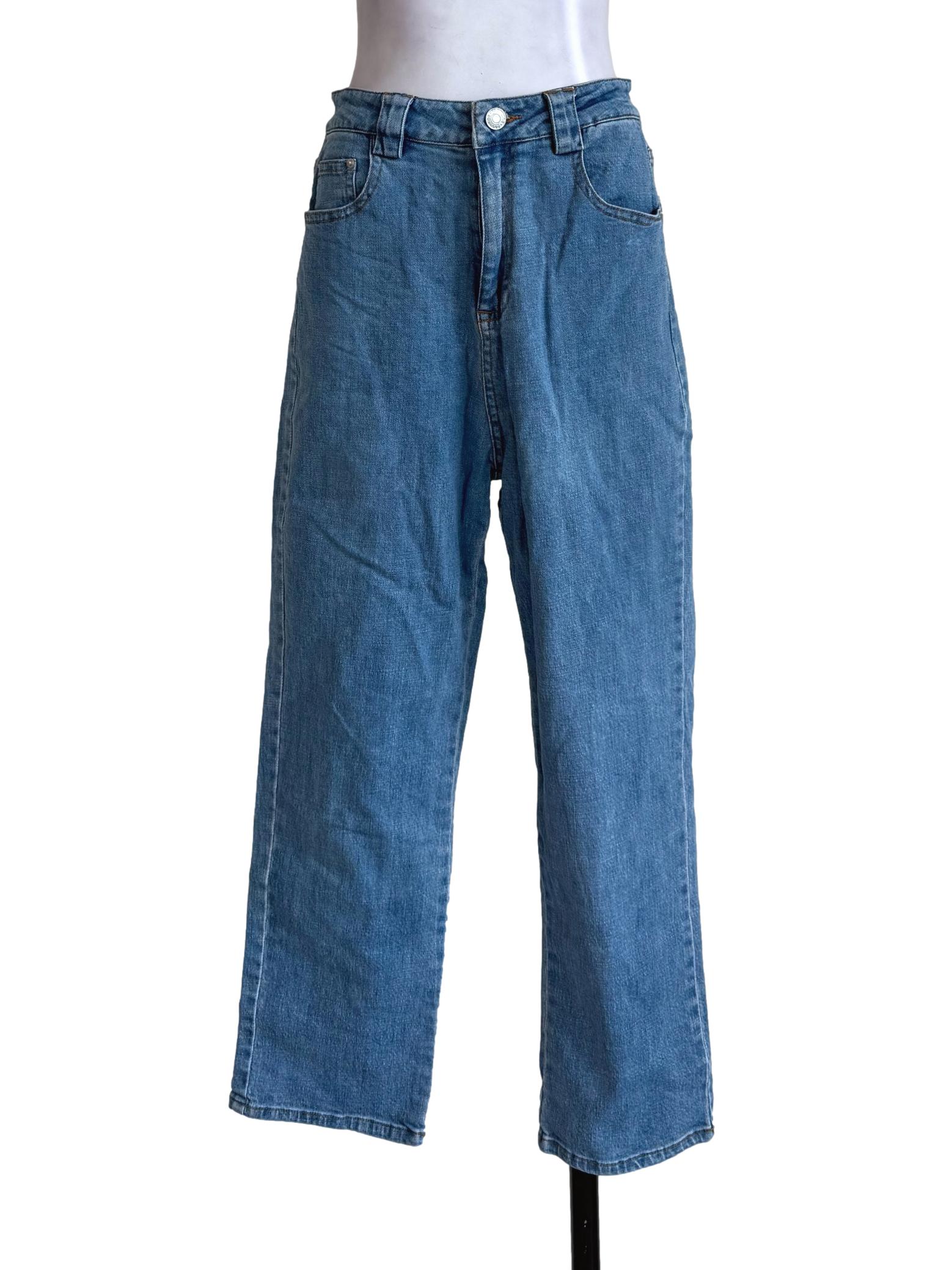 Pool Blue Straight Cut Jeans