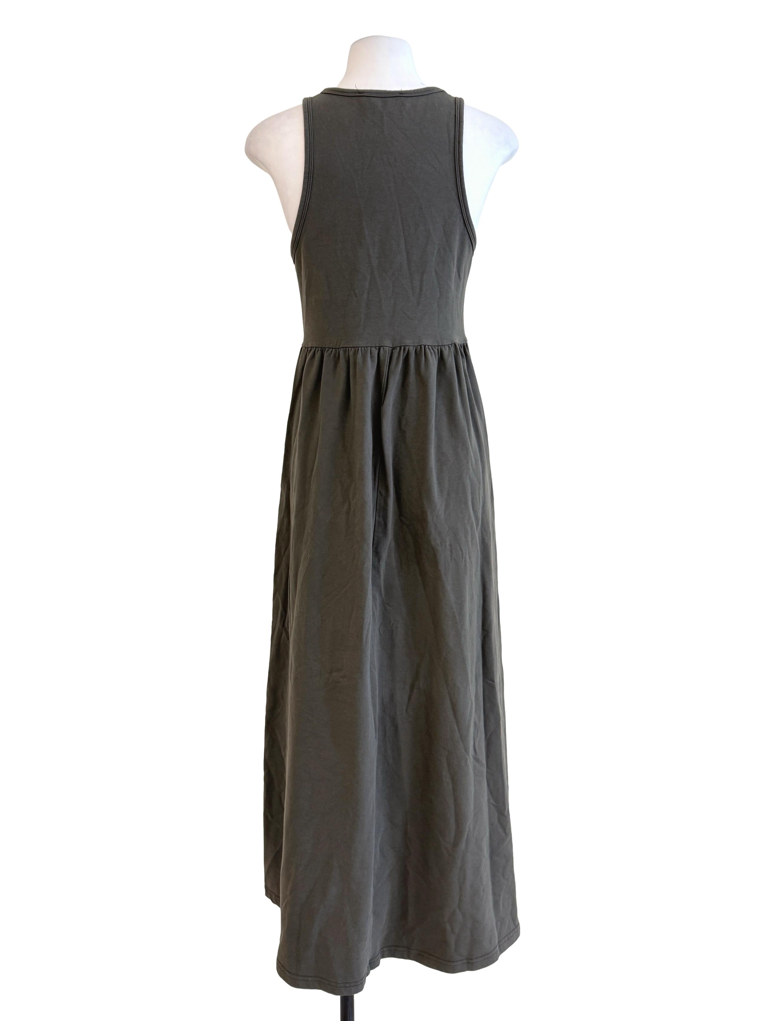 Olive Babydoll Sleeveless Dress TTR