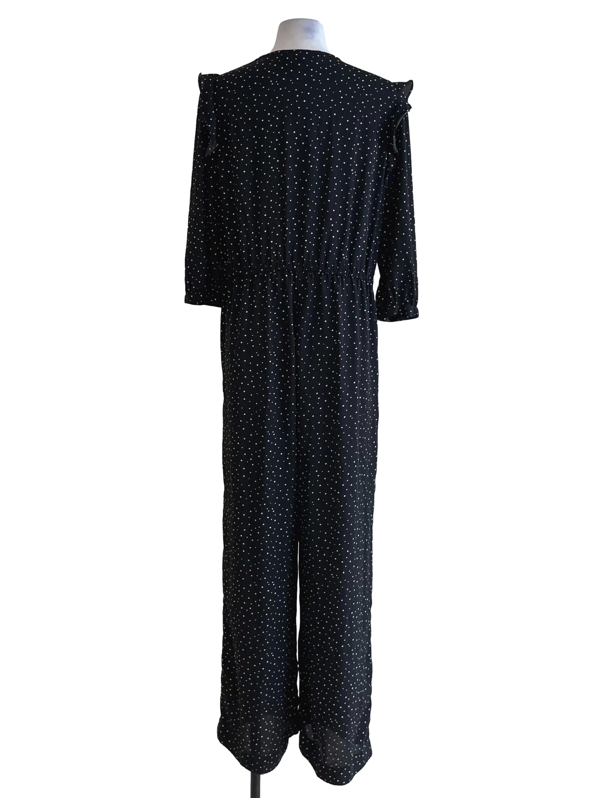 Black Polka Dot Jumpsuit