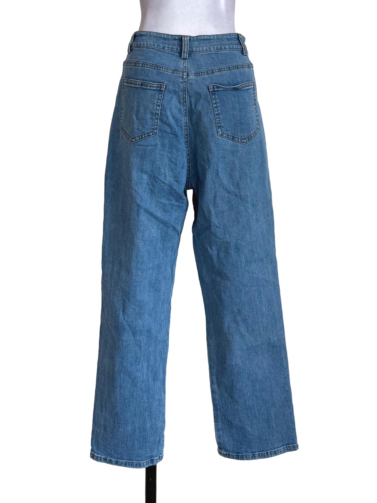 Pool Blue Straight Cut Jeans