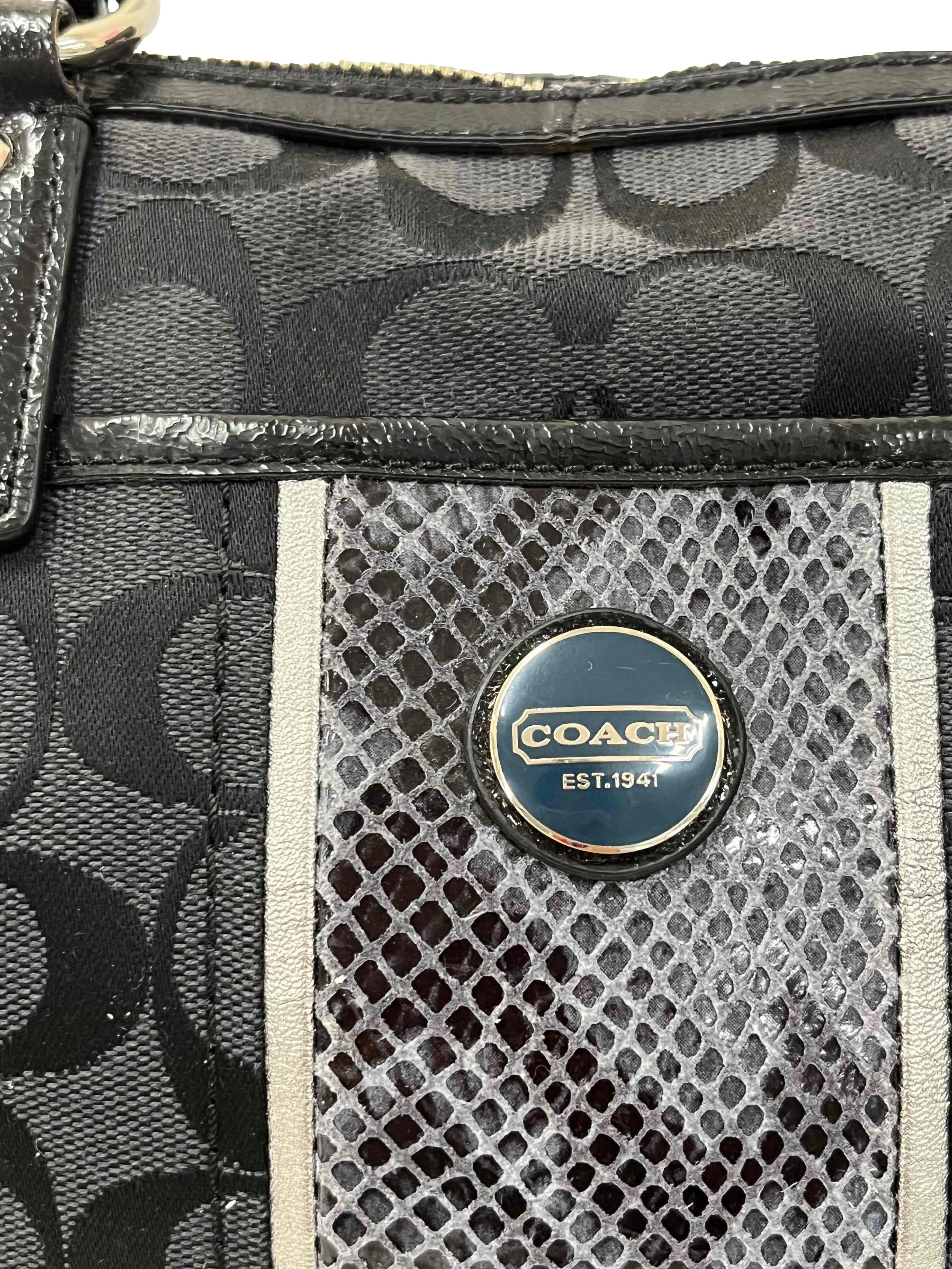 Black Monogram Canvas Crossbody Bag