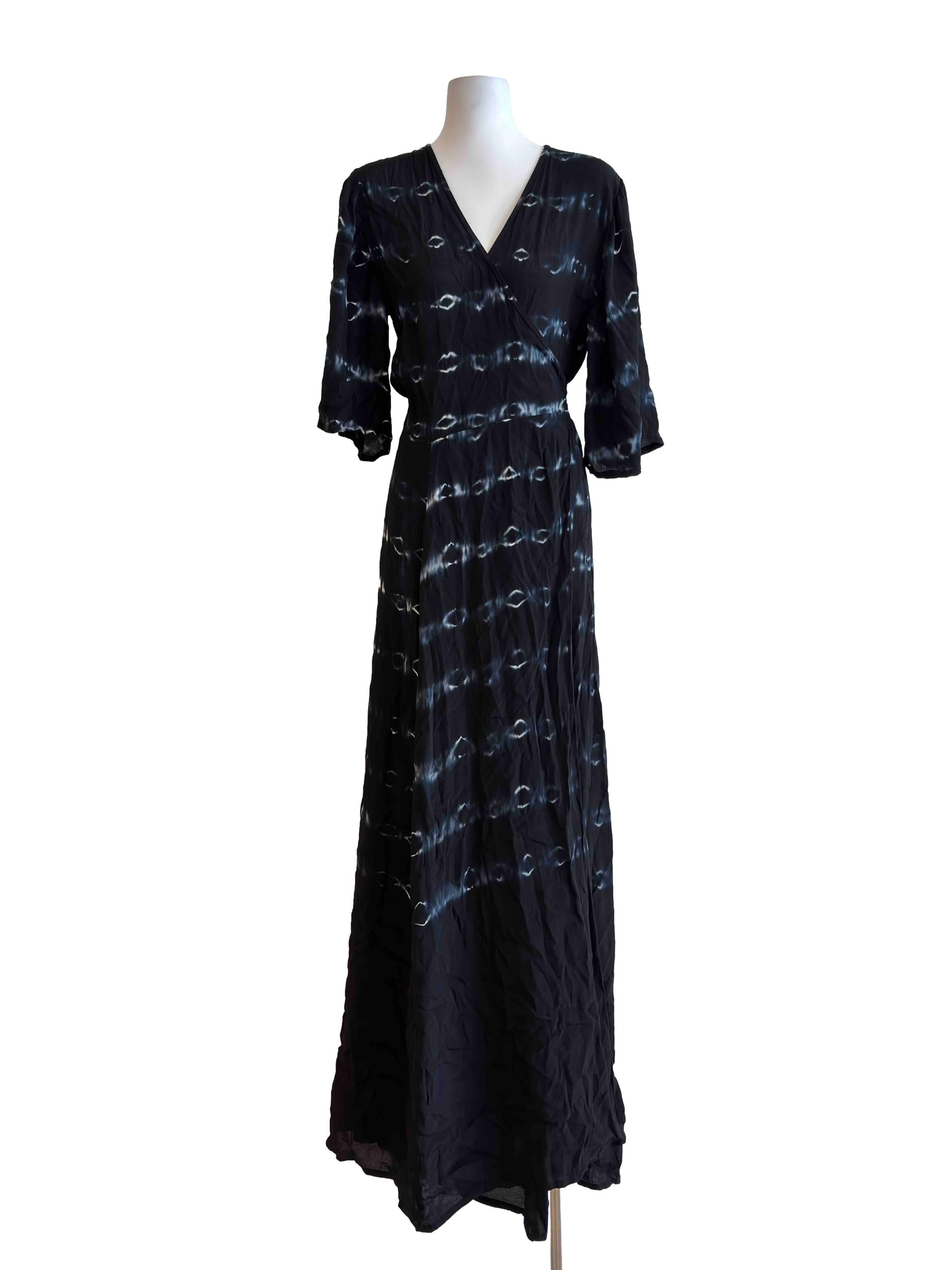 Mae Wrap Dress - Black CSN