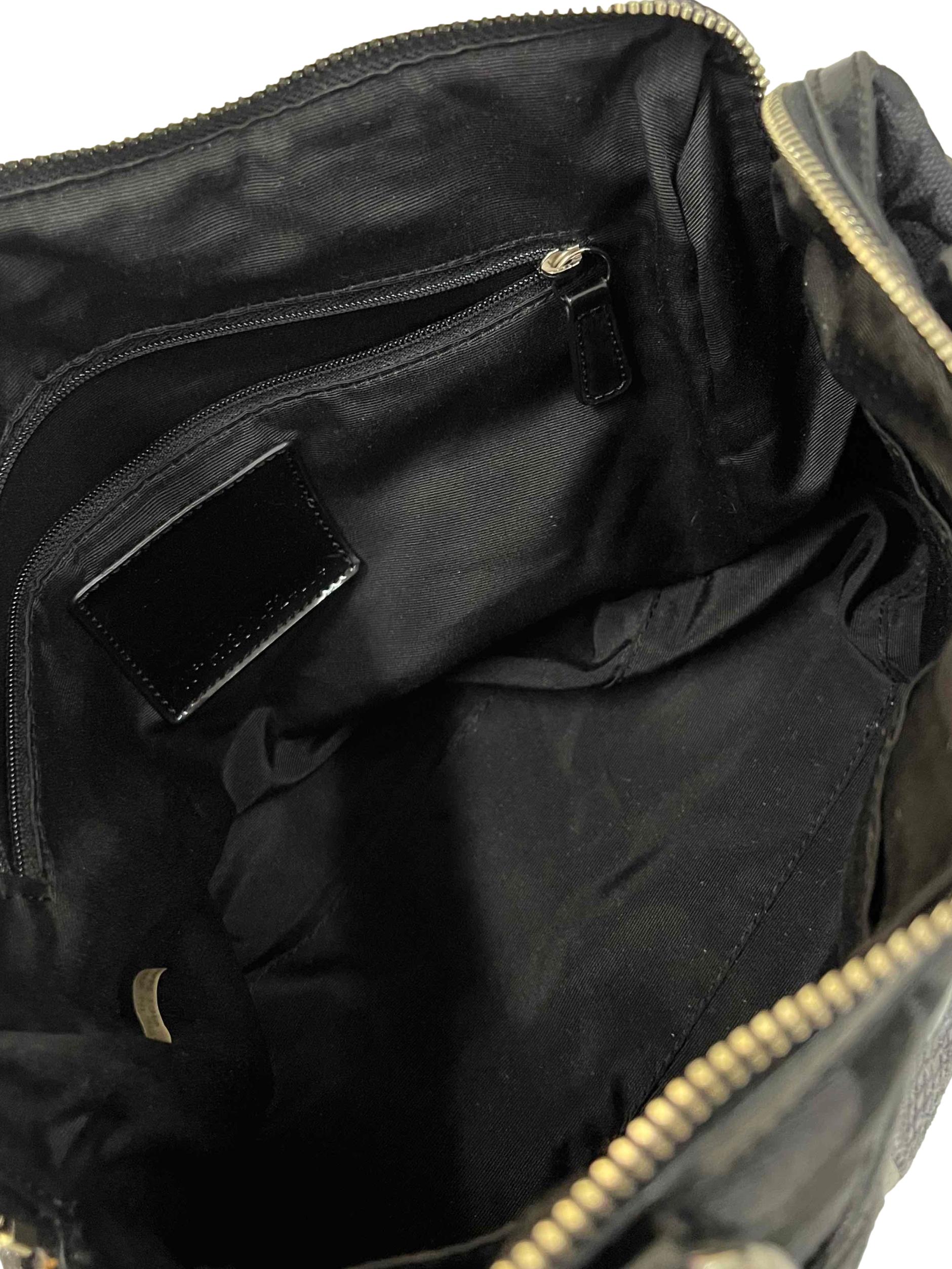 Black Monogram Canvas Crossbody Bag