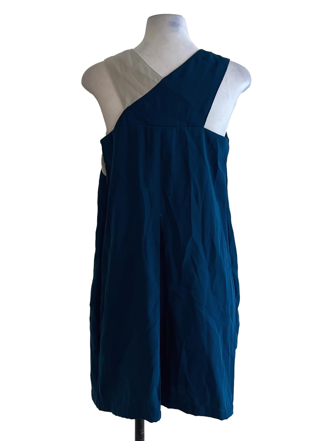 Aegean Blue V-Neck Shift Dress