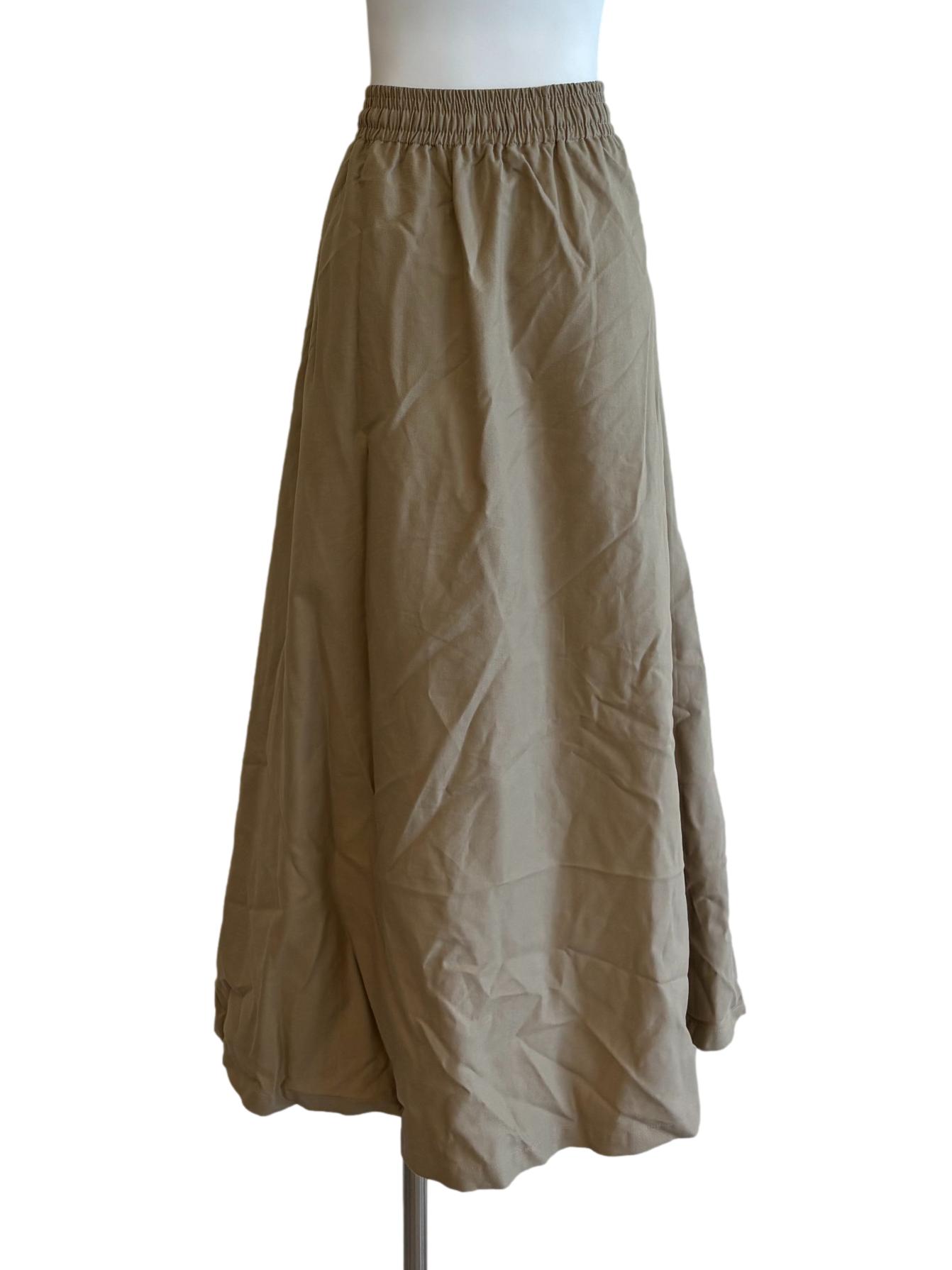 Janna Beige Cotton Skirt