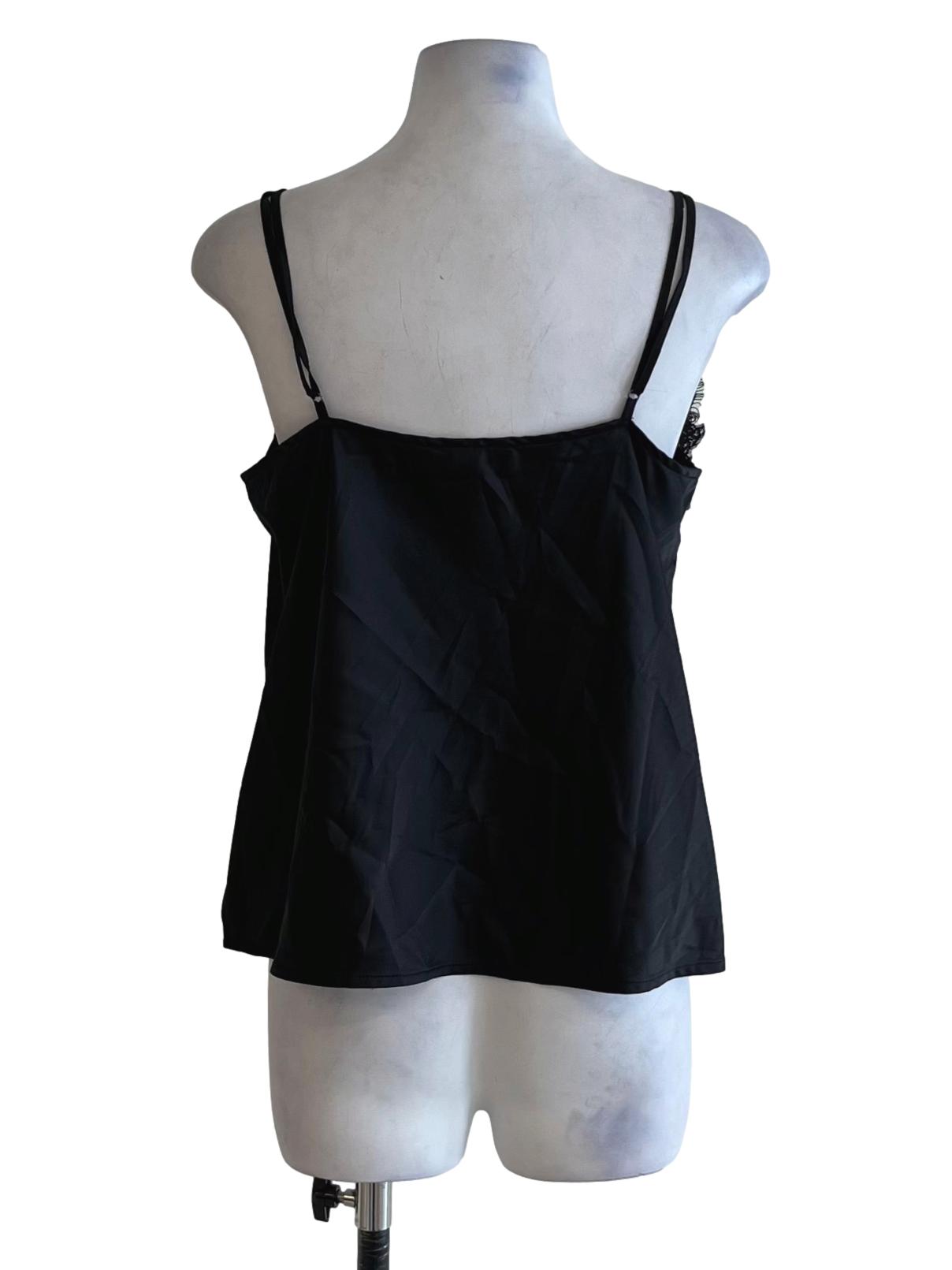 Black Spaghetti Strap Sleeveless Top