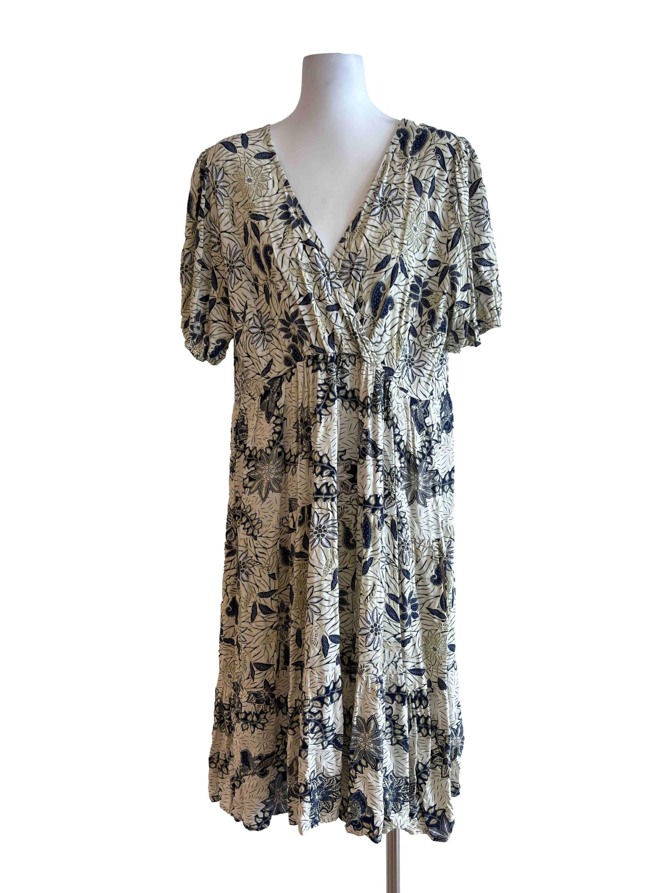 Remi Maxi In Aloe Floral - White CSN
