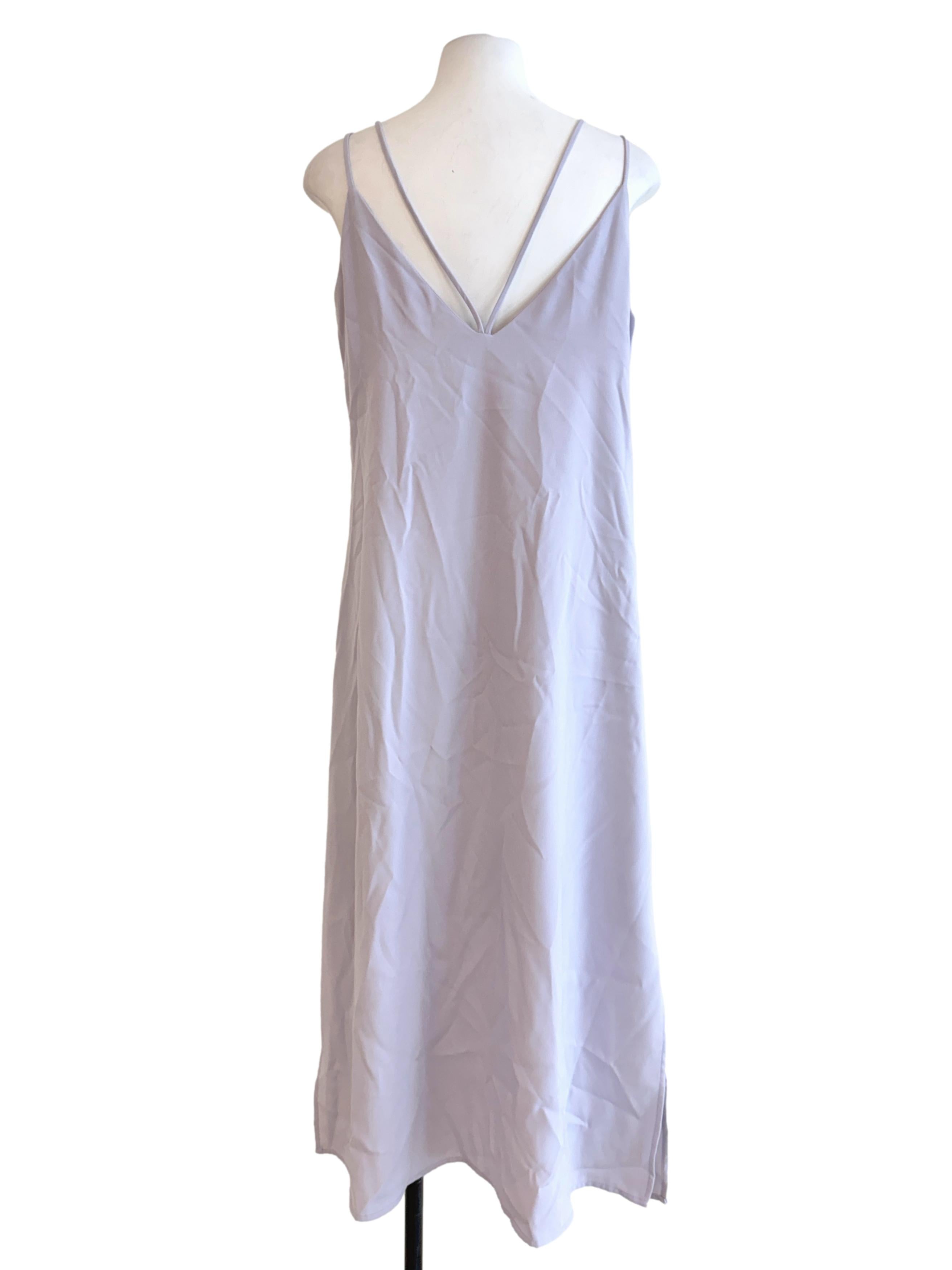 Lavender V-Neck Slip Dress