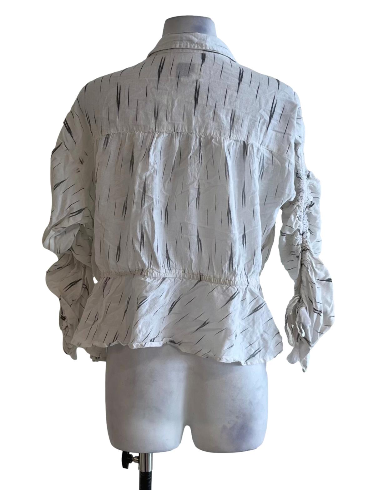 White Wing Collar Blouse