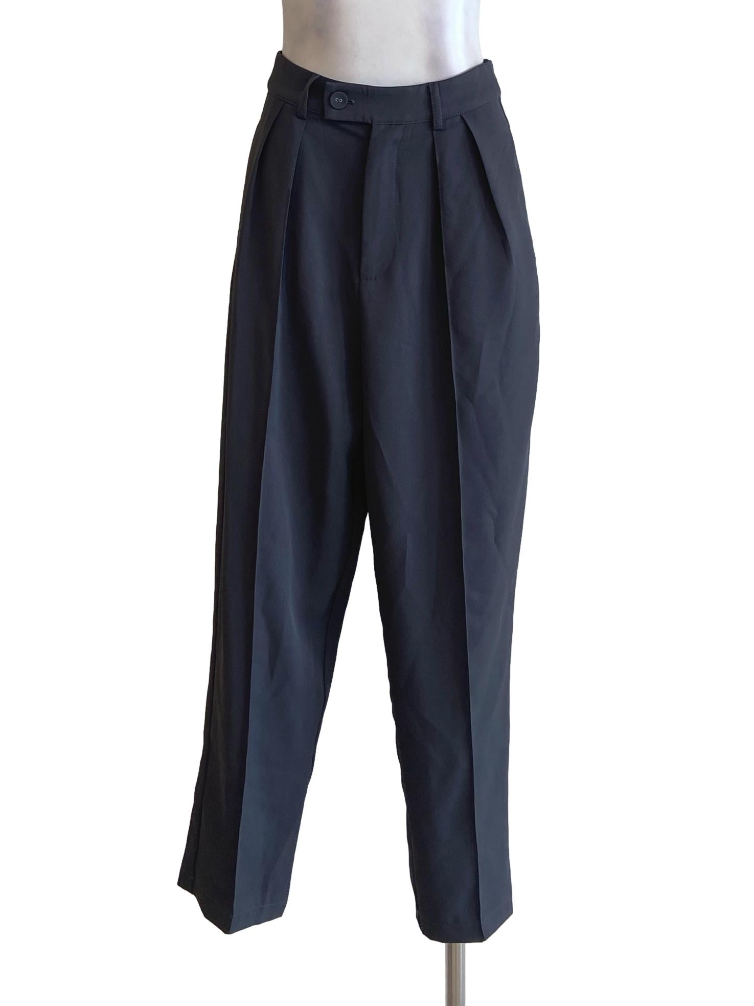 Fossil Grey Twill Lined Formal Pants TWL