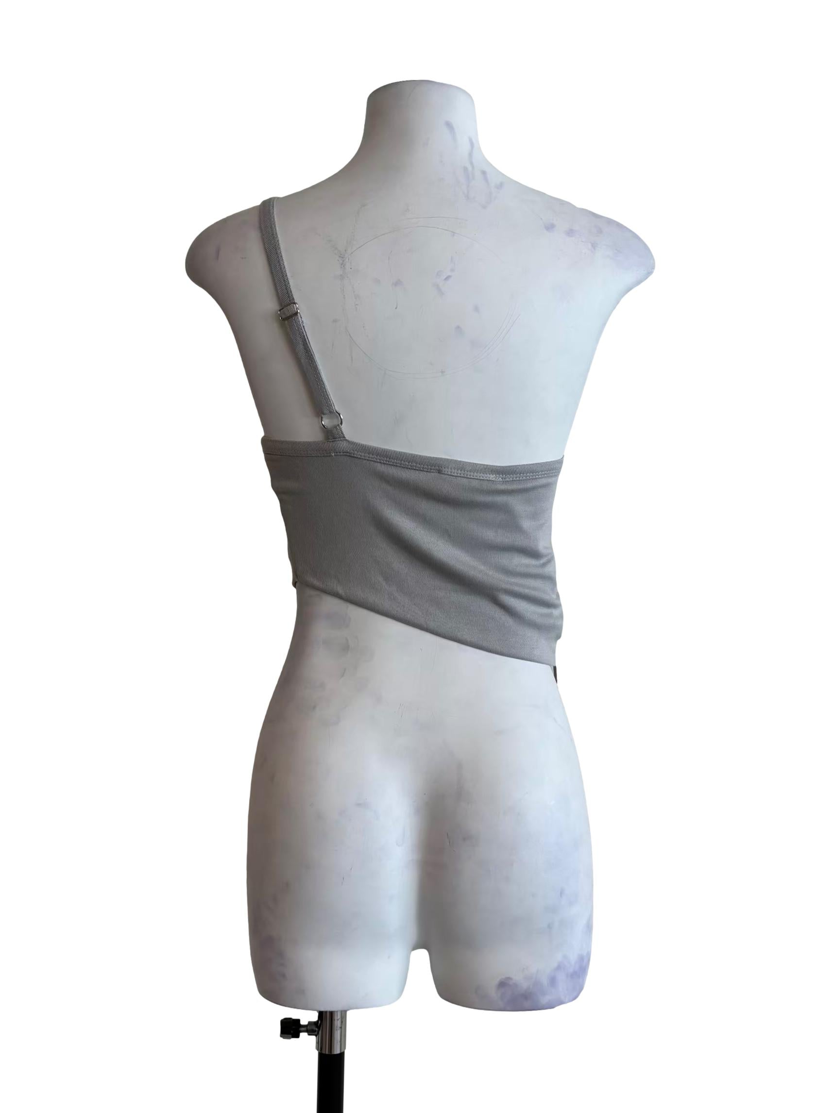 Silver Grey Asymmetrical Camisole