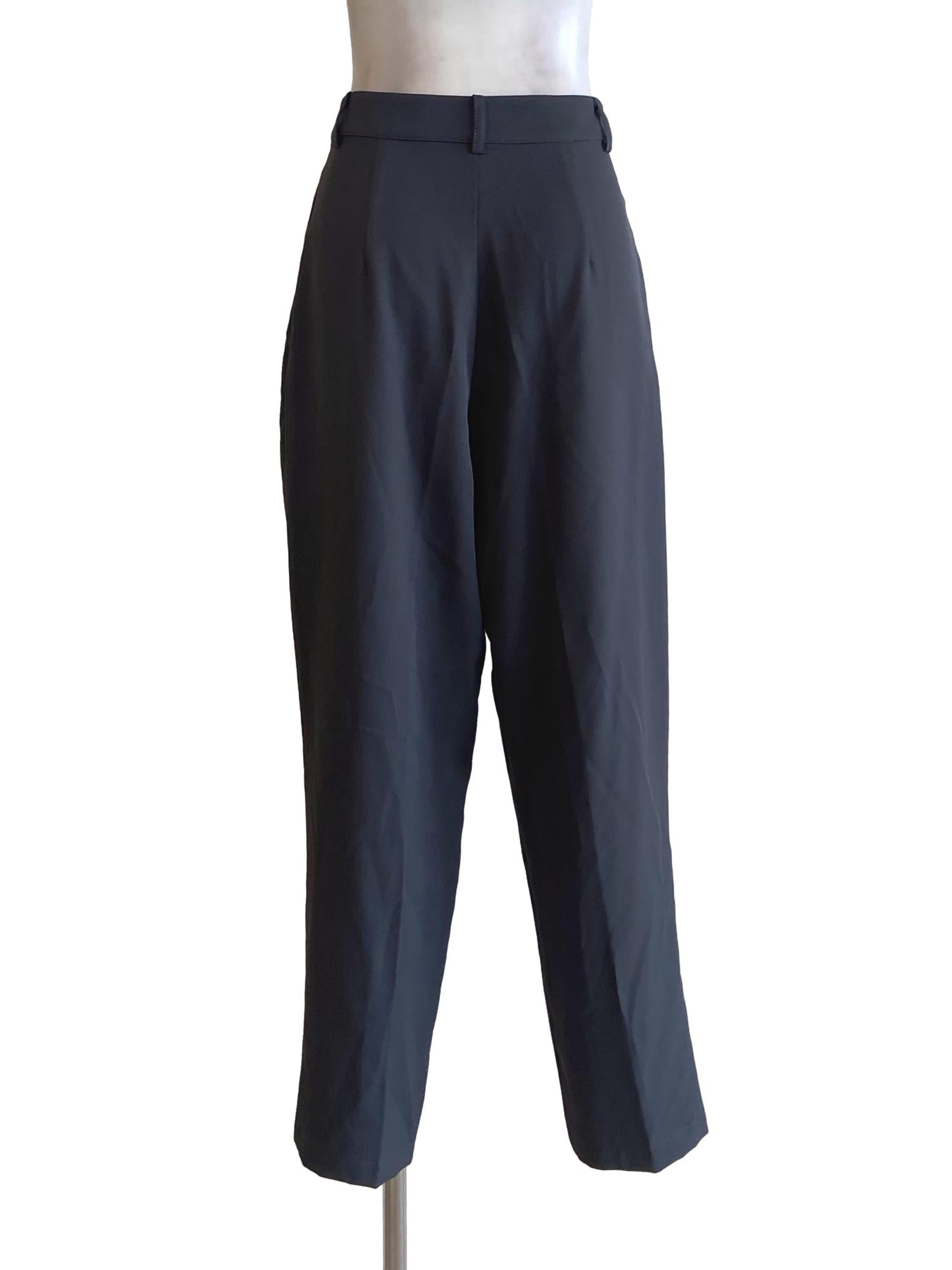 Fossil Grey Twill Lined Formal Pants TWL