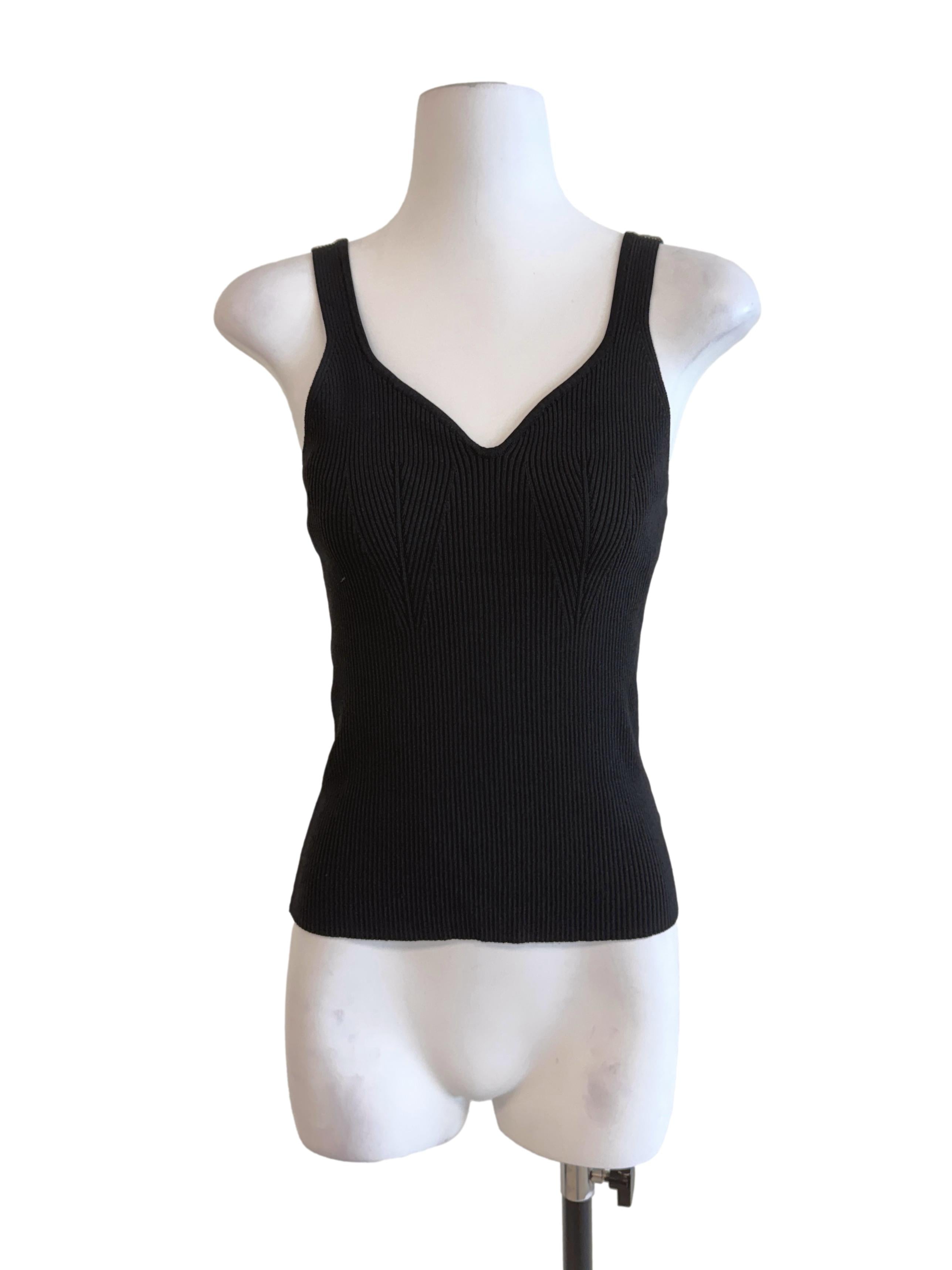 Black Knit Tank Top LB