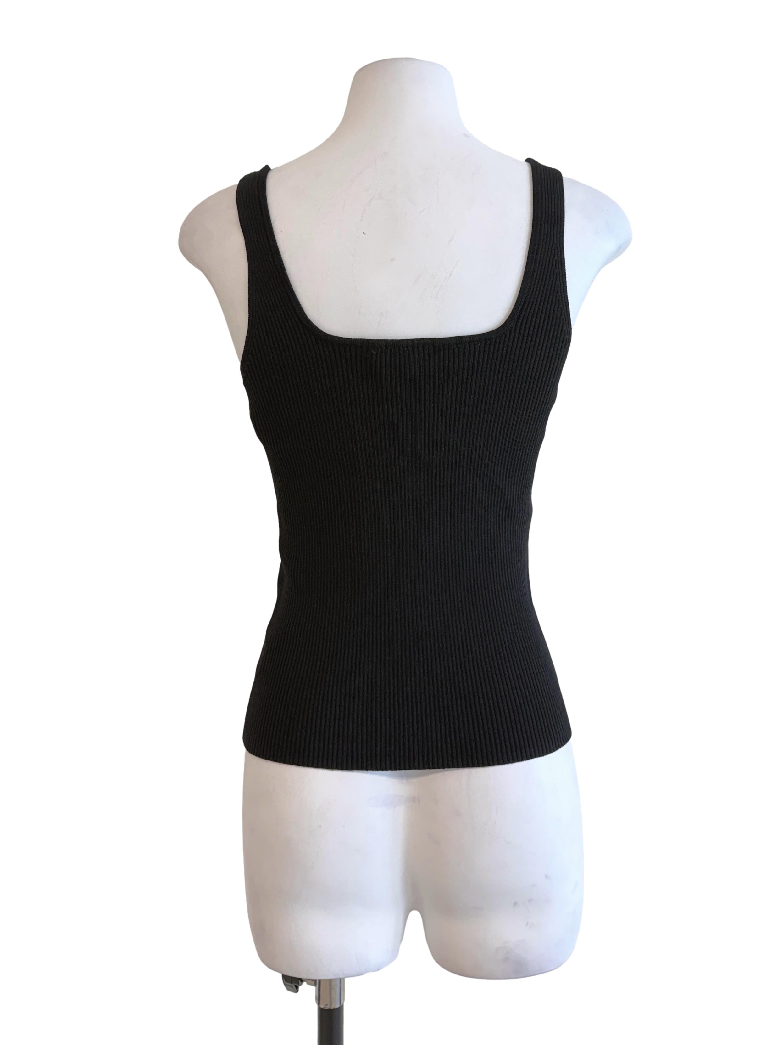Black Knit Tank Top LB