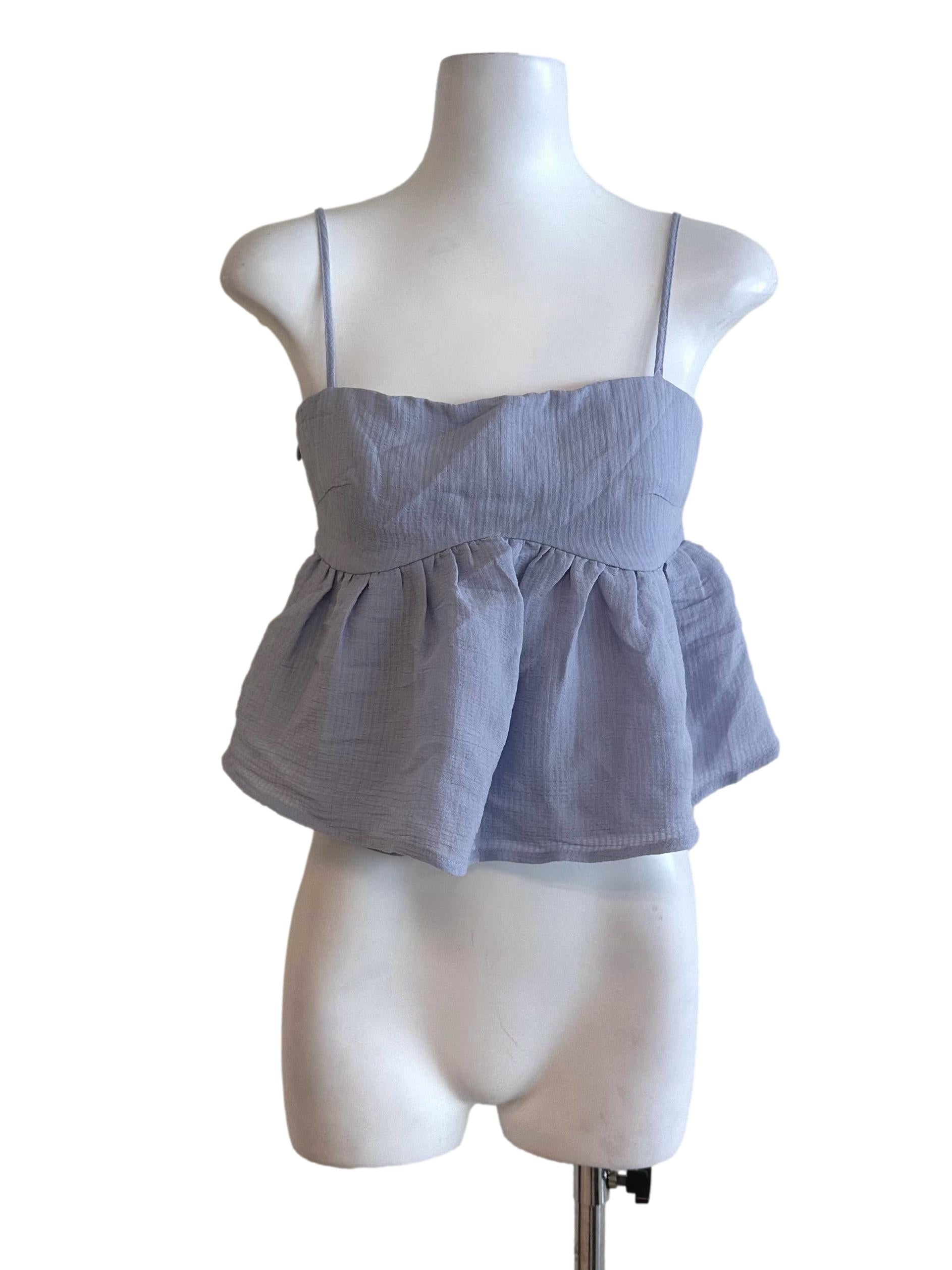 Dusty Purple Babydoll Top