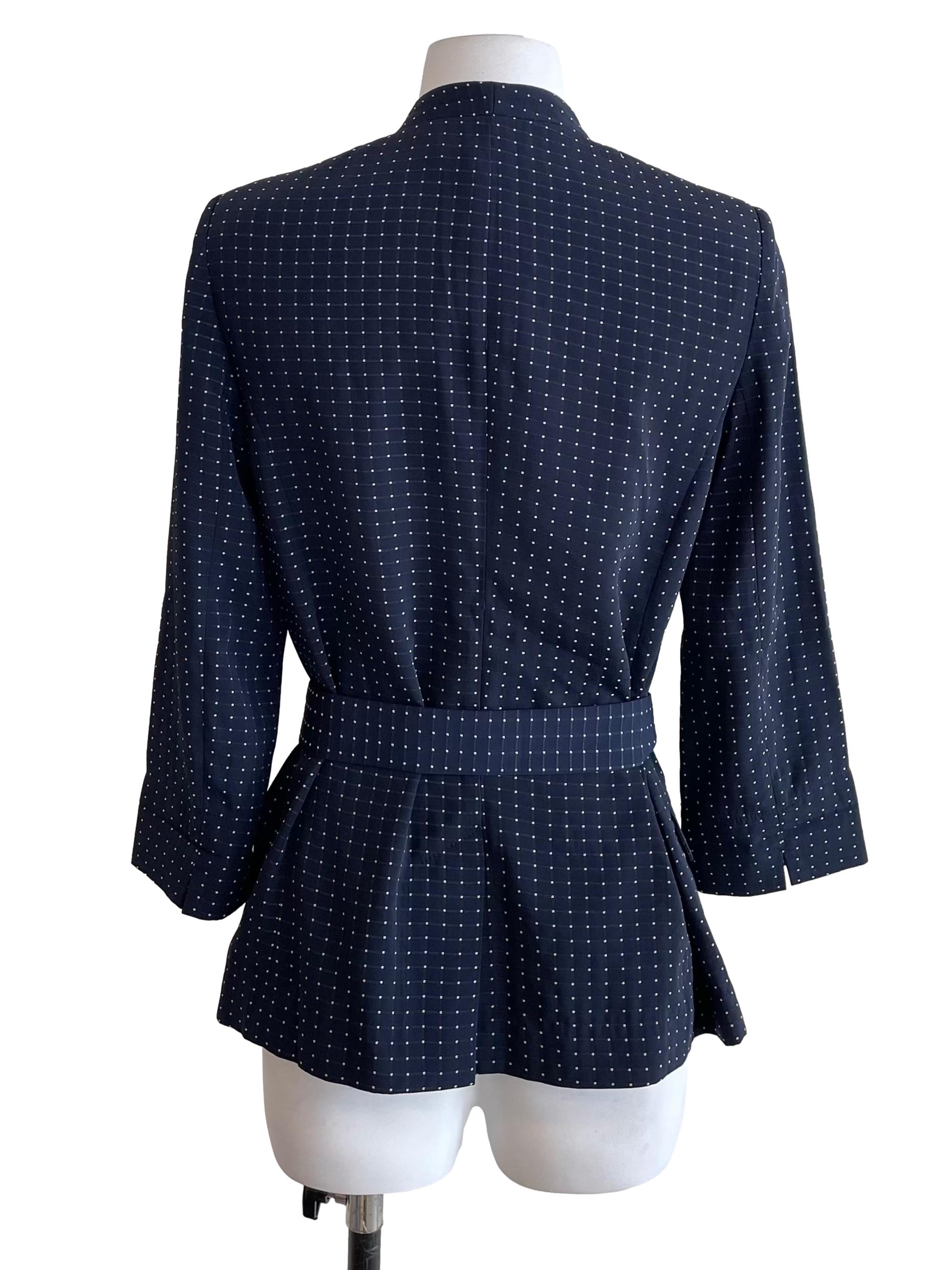 Navy Graph No Button Blazer LB