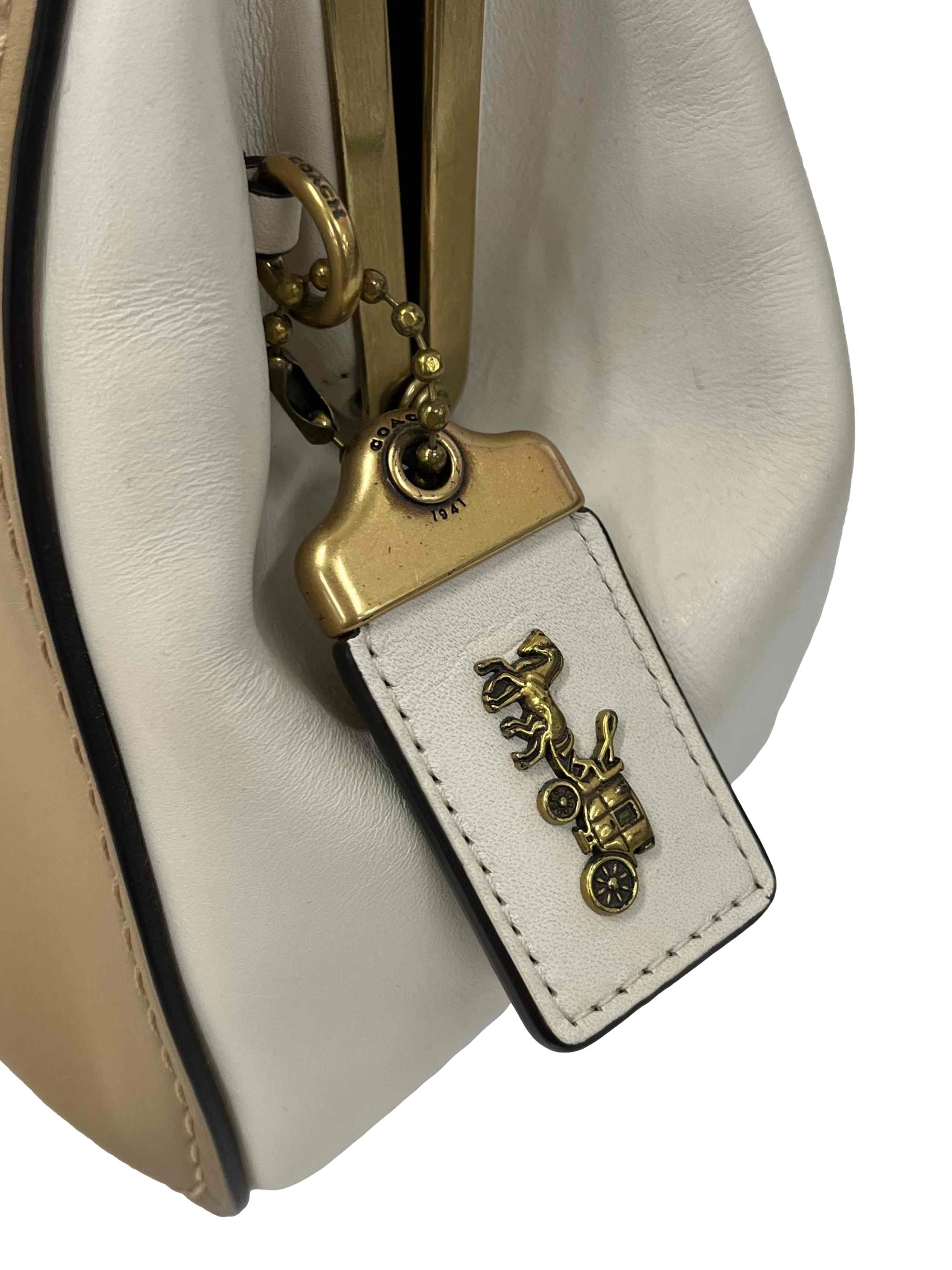 Brown Kisslock Handbag