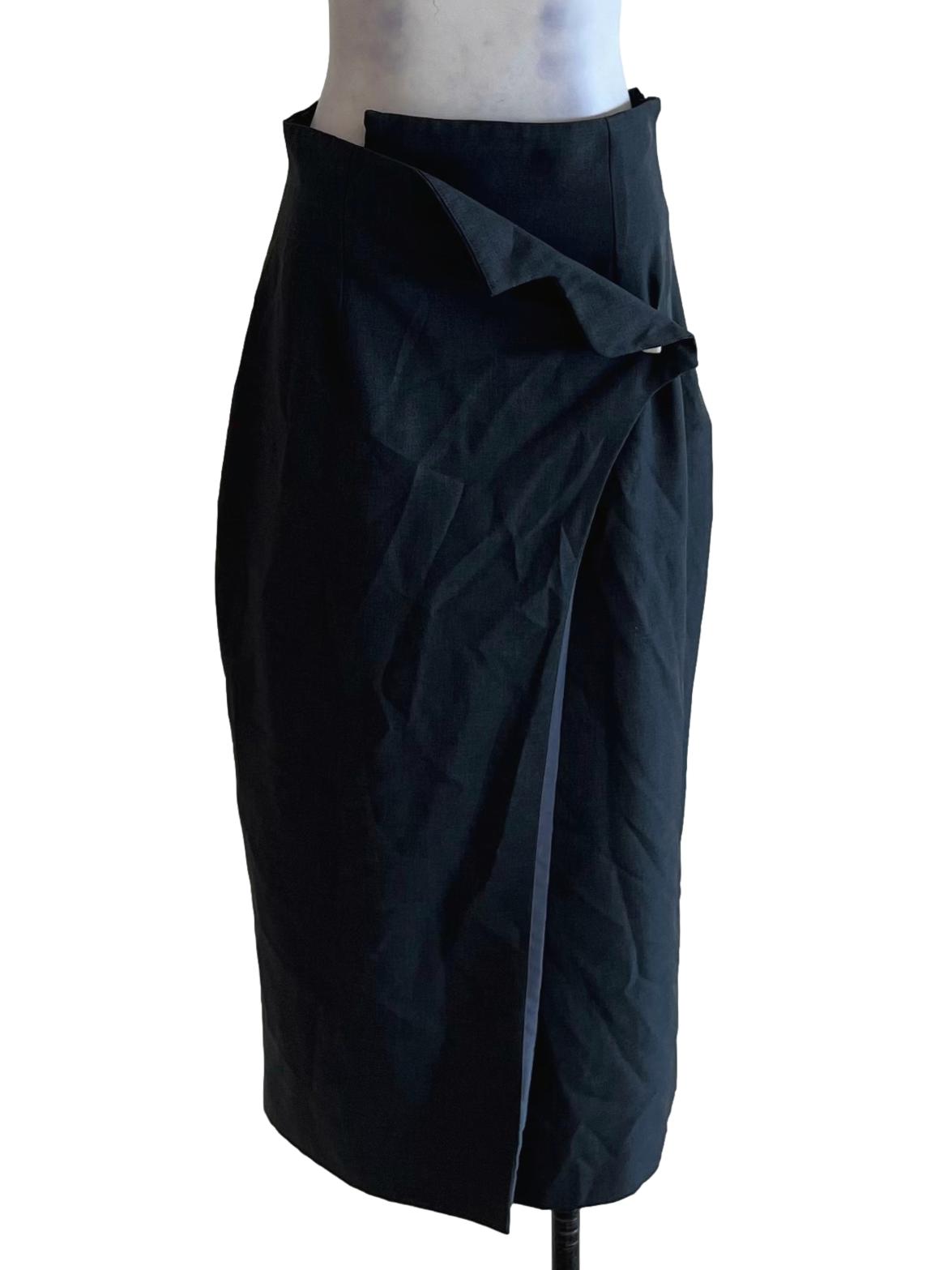 Anchor Grey High Waisted Pencil Skirt