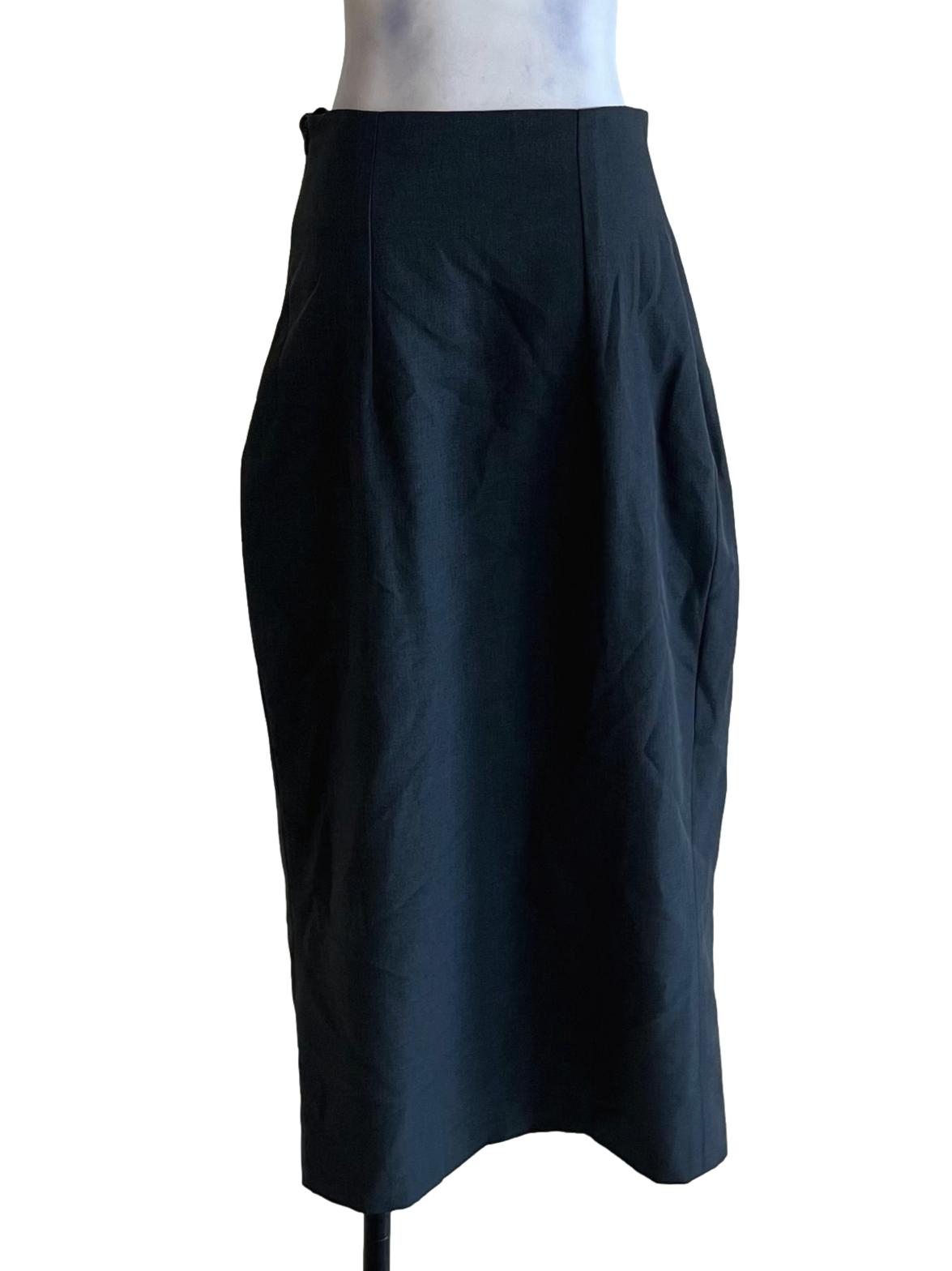 Anchor Grey High Waisted Pencil Skirt