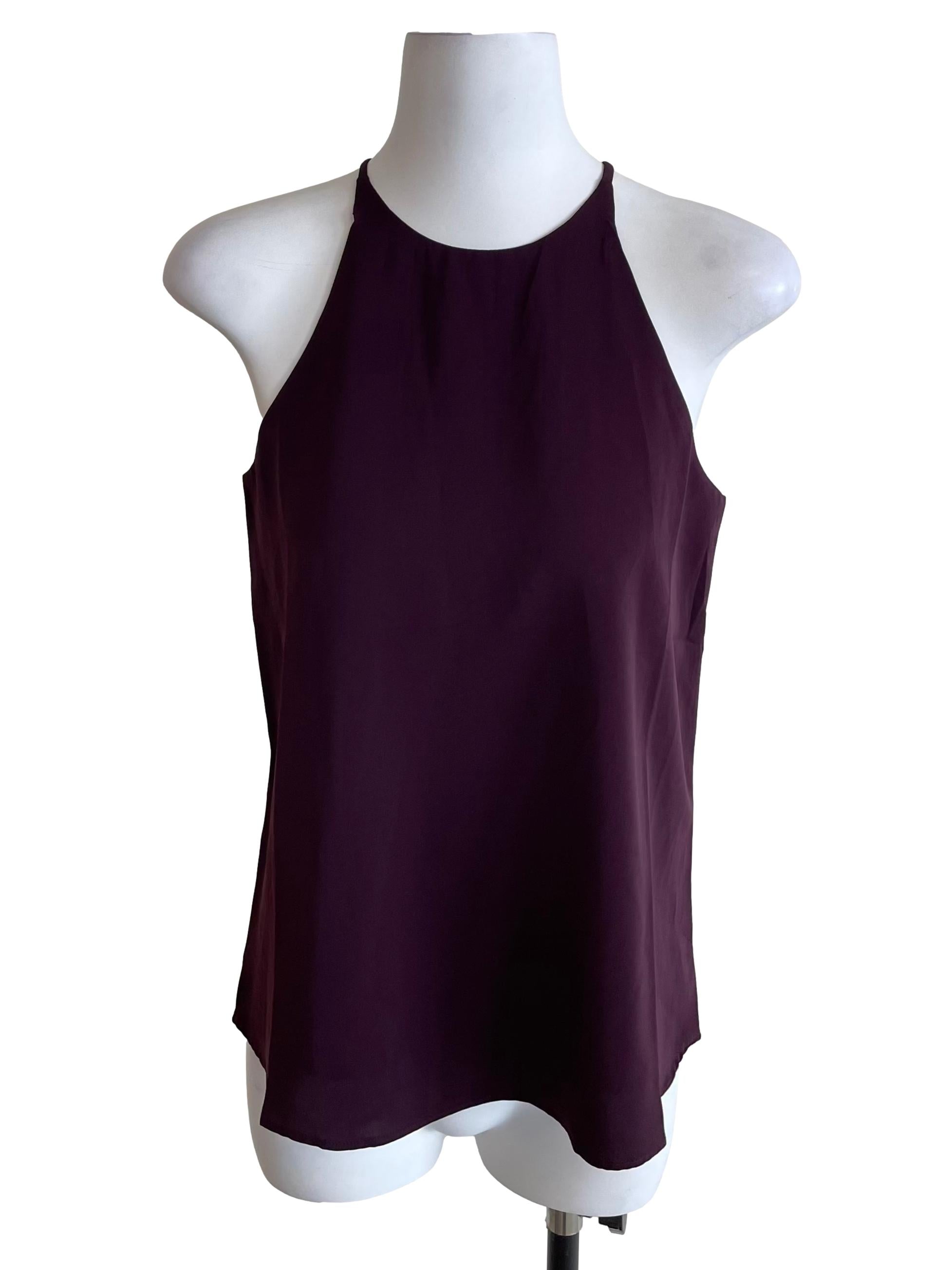 Wine Purple Halter Neck Camisole LB