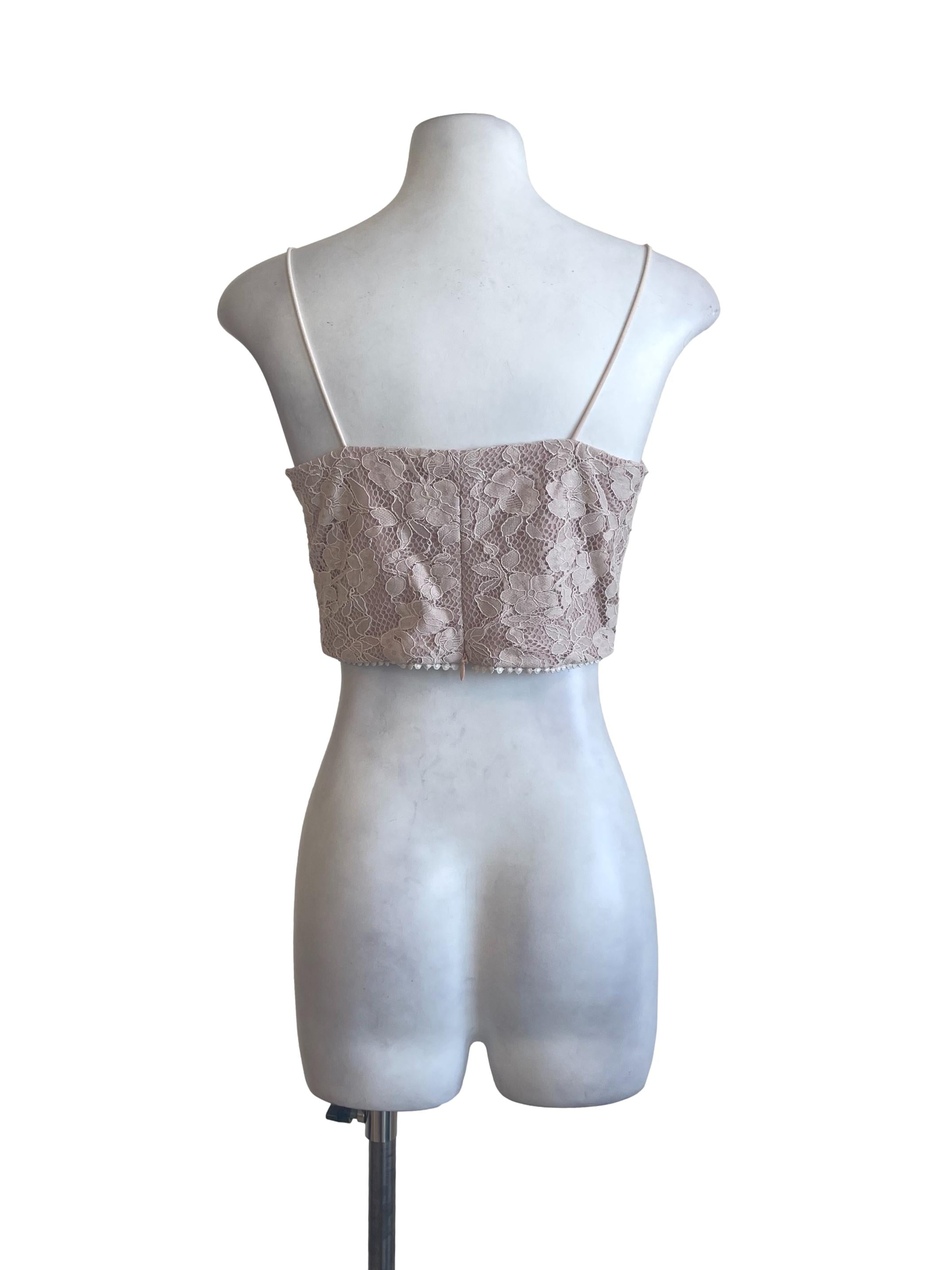Pale Pink Laced Camisole