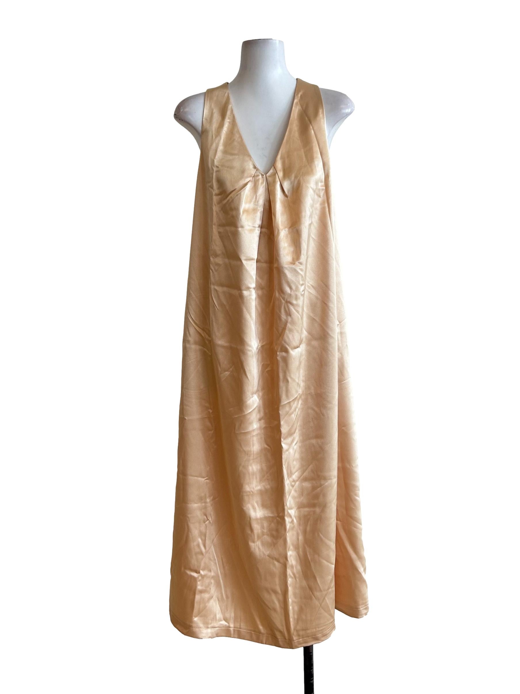 Champagne Gold Halter Dress