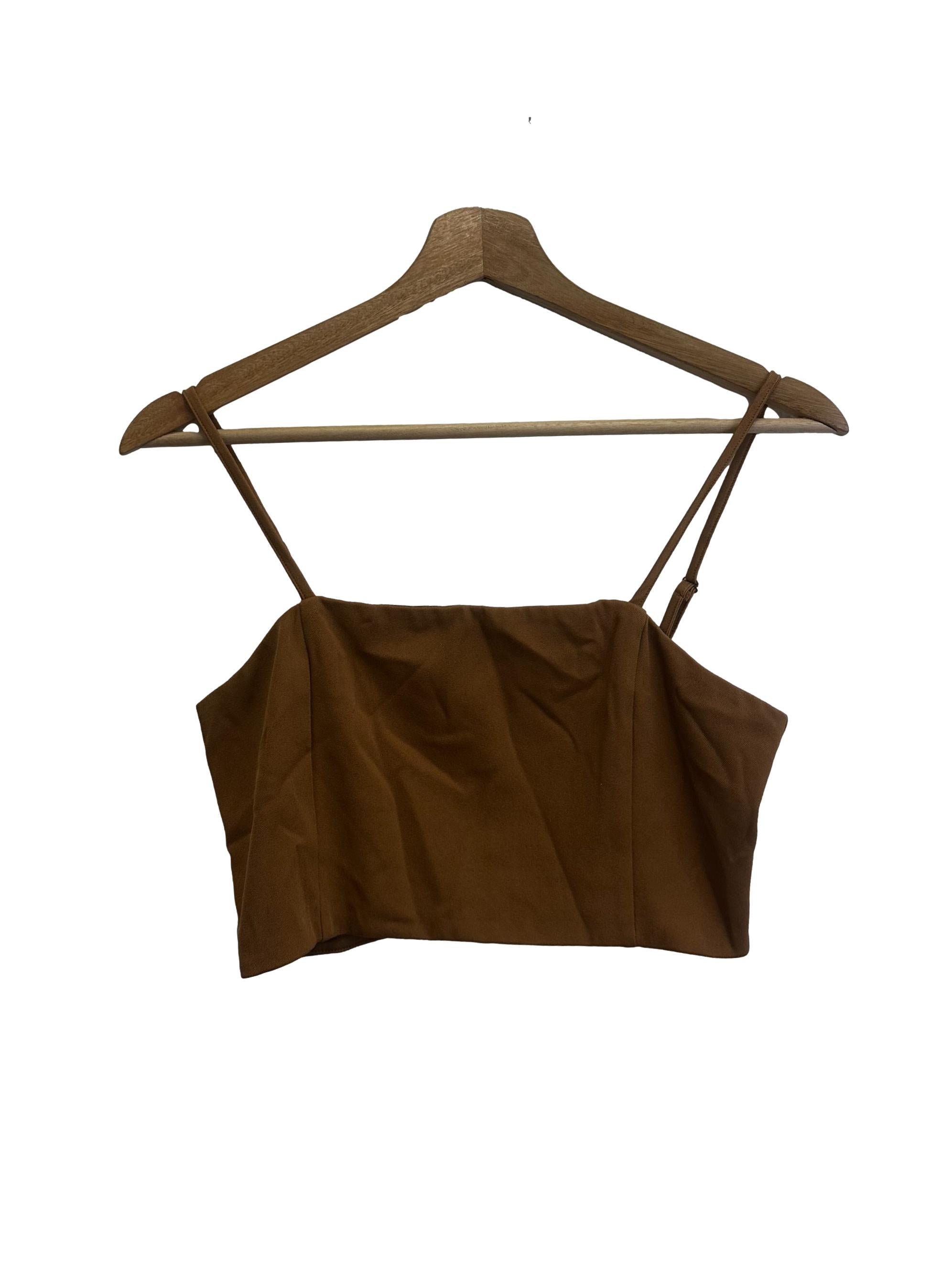 Tortilla Brown Cami Crop Top