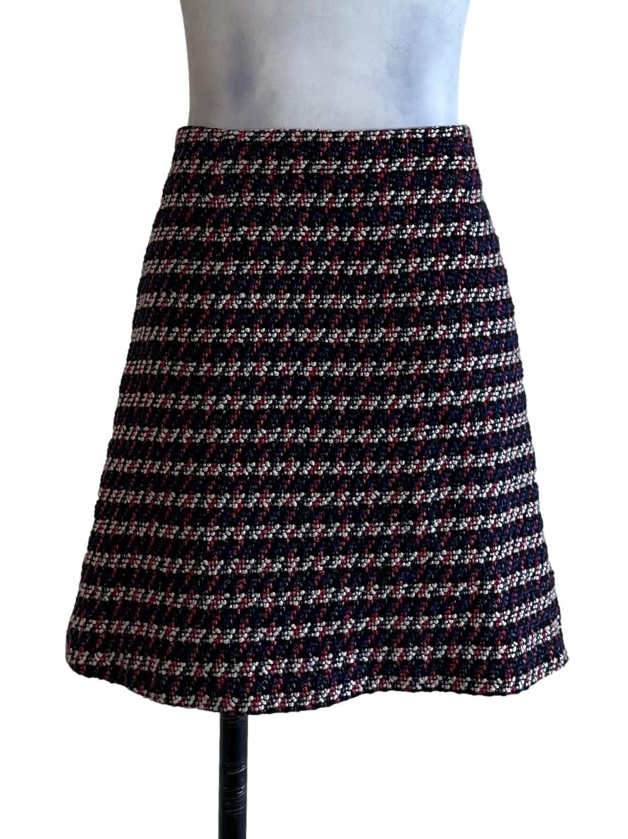 Black Shepherd Check Mini Skirt