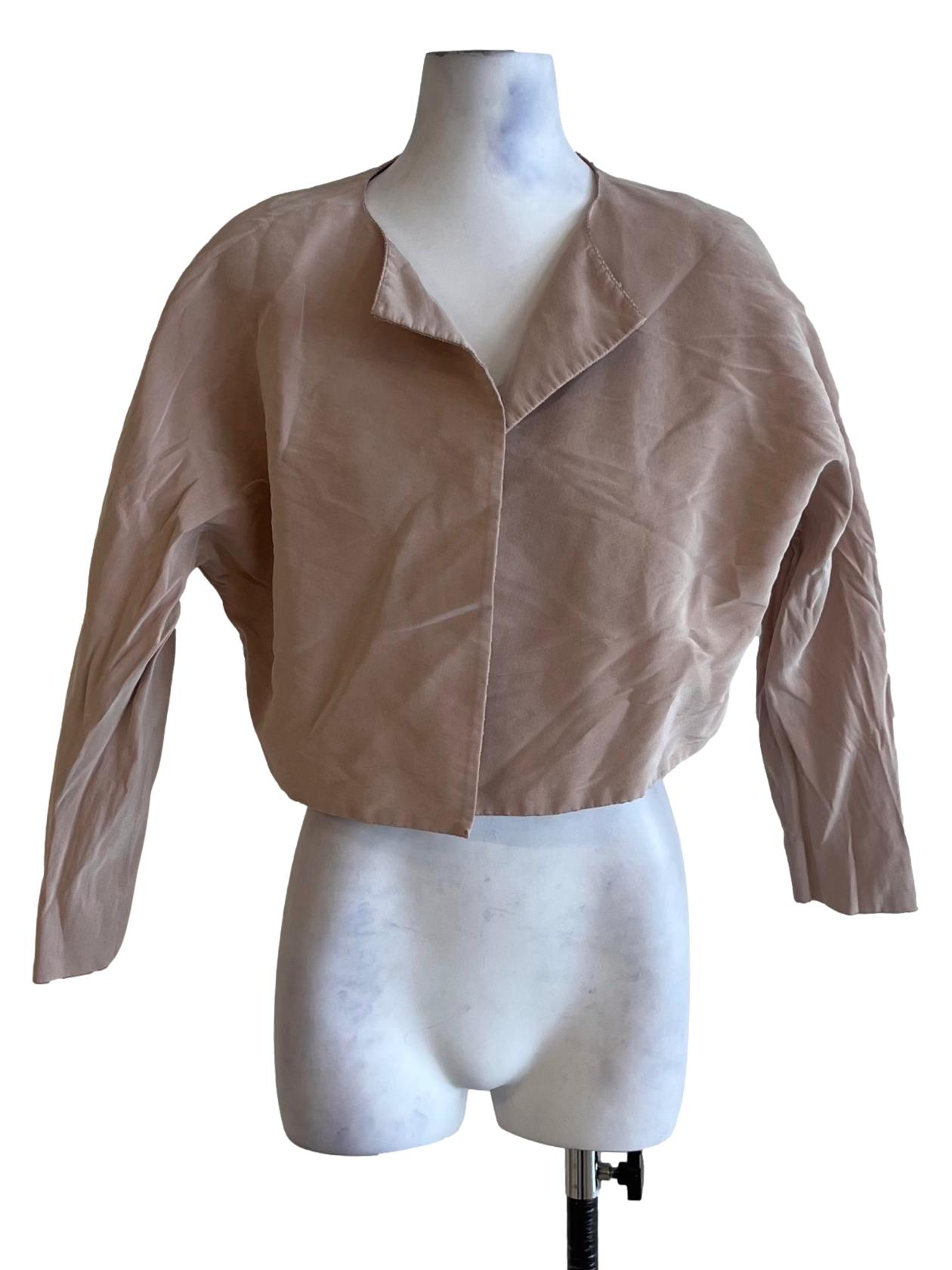Blush Pink Jewel Neckline Jacket