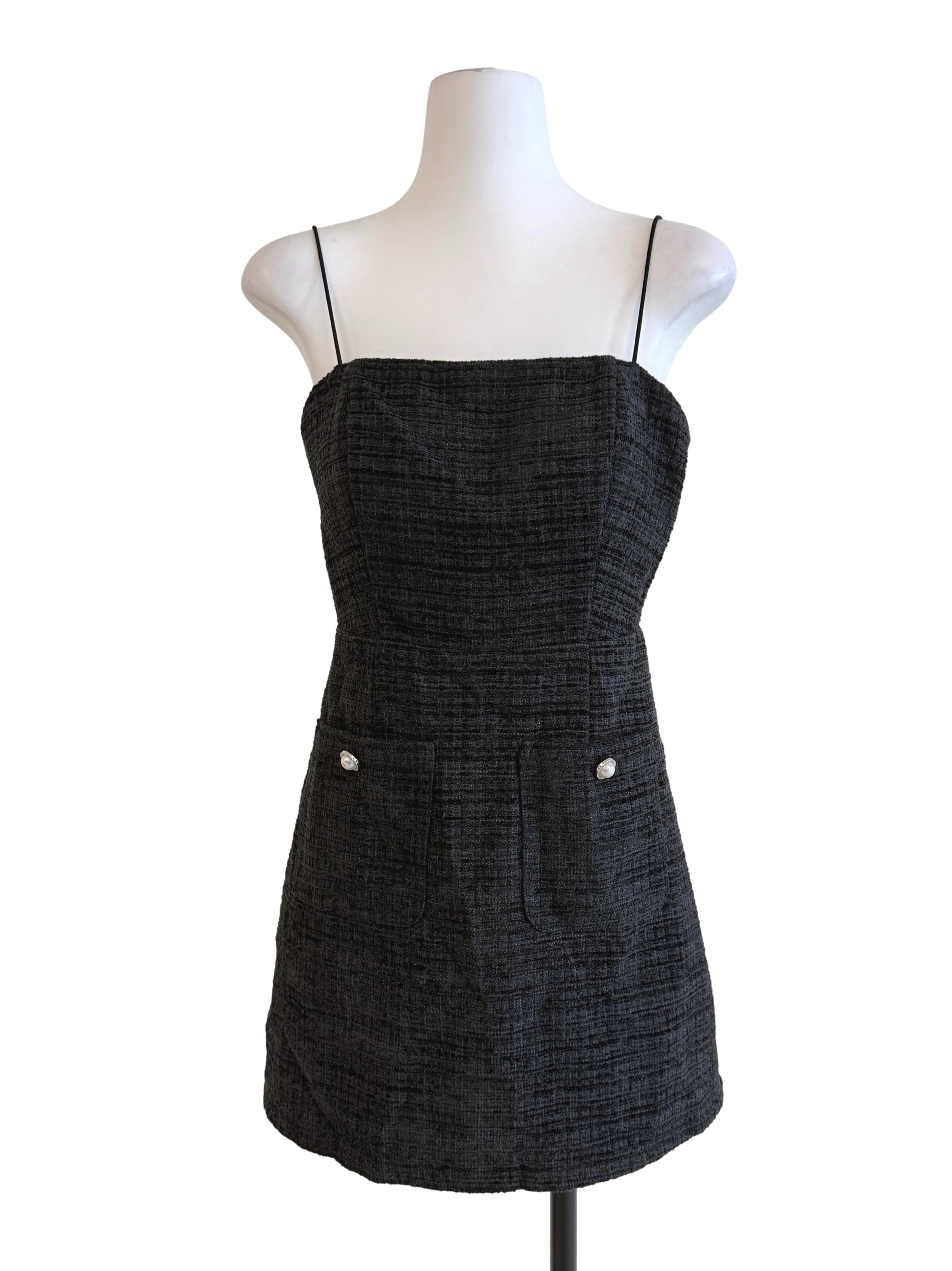 Charcoal Tweed Padded Rompers