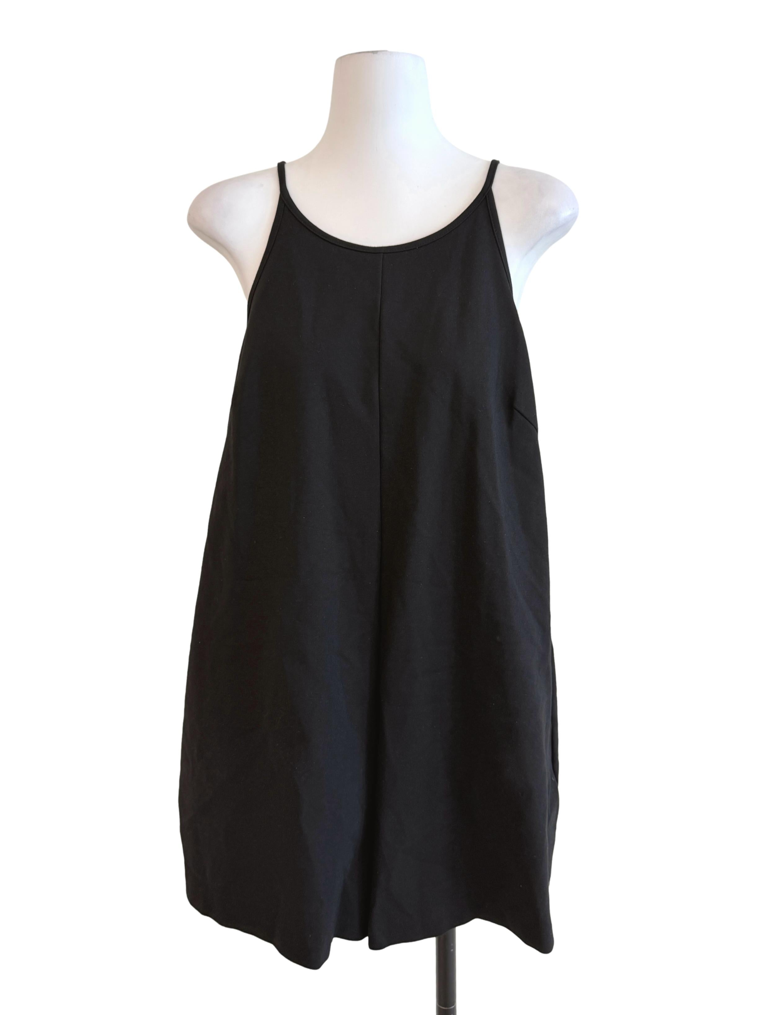 Black Sleeveless Swing Rompers LB