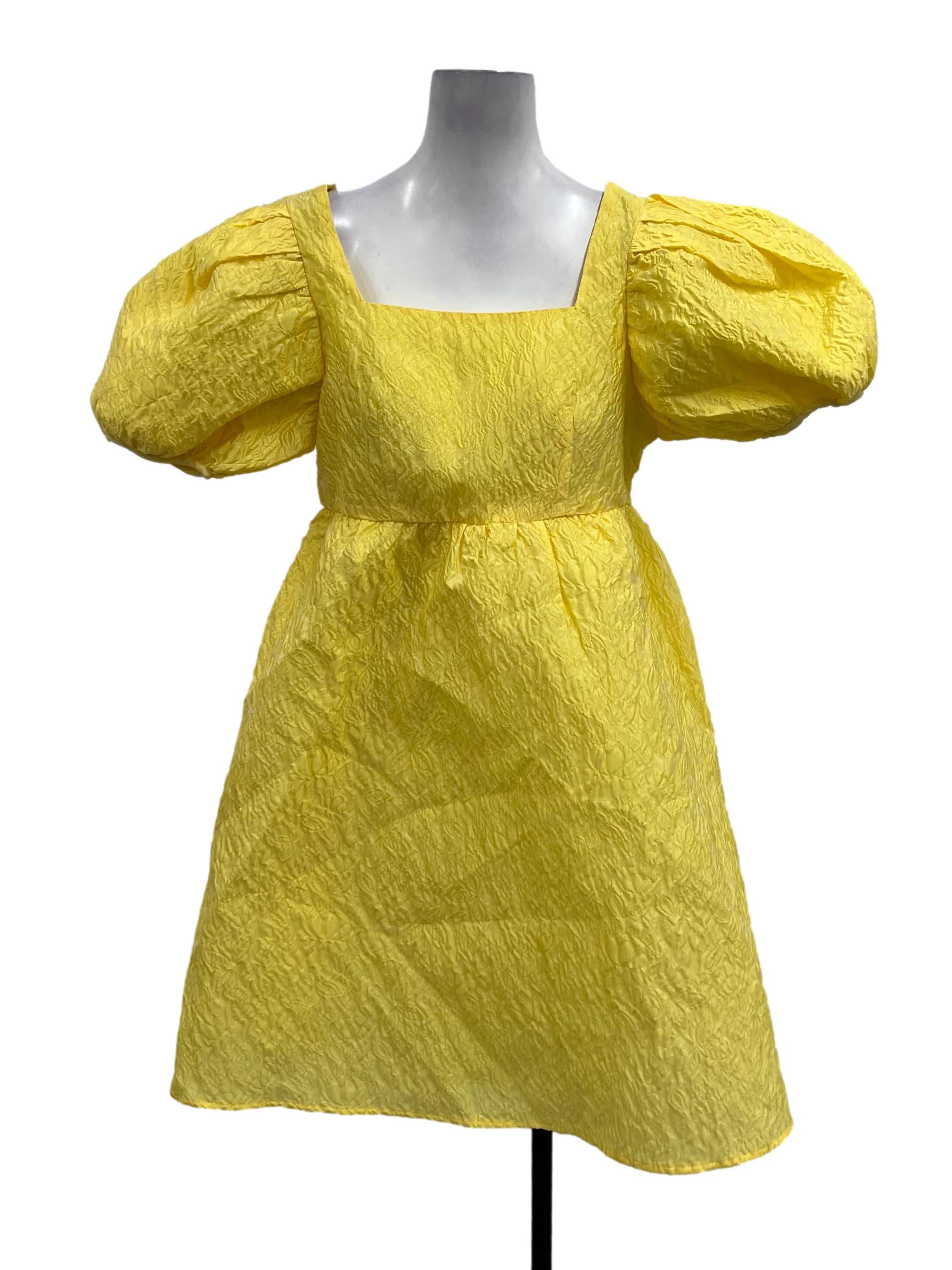 Yellow Babydoll Dress