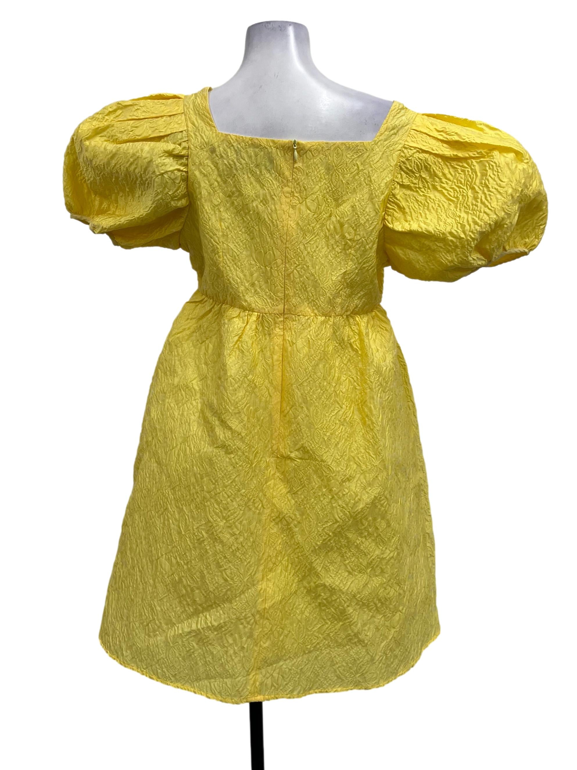 Yellow Babydoll Dress