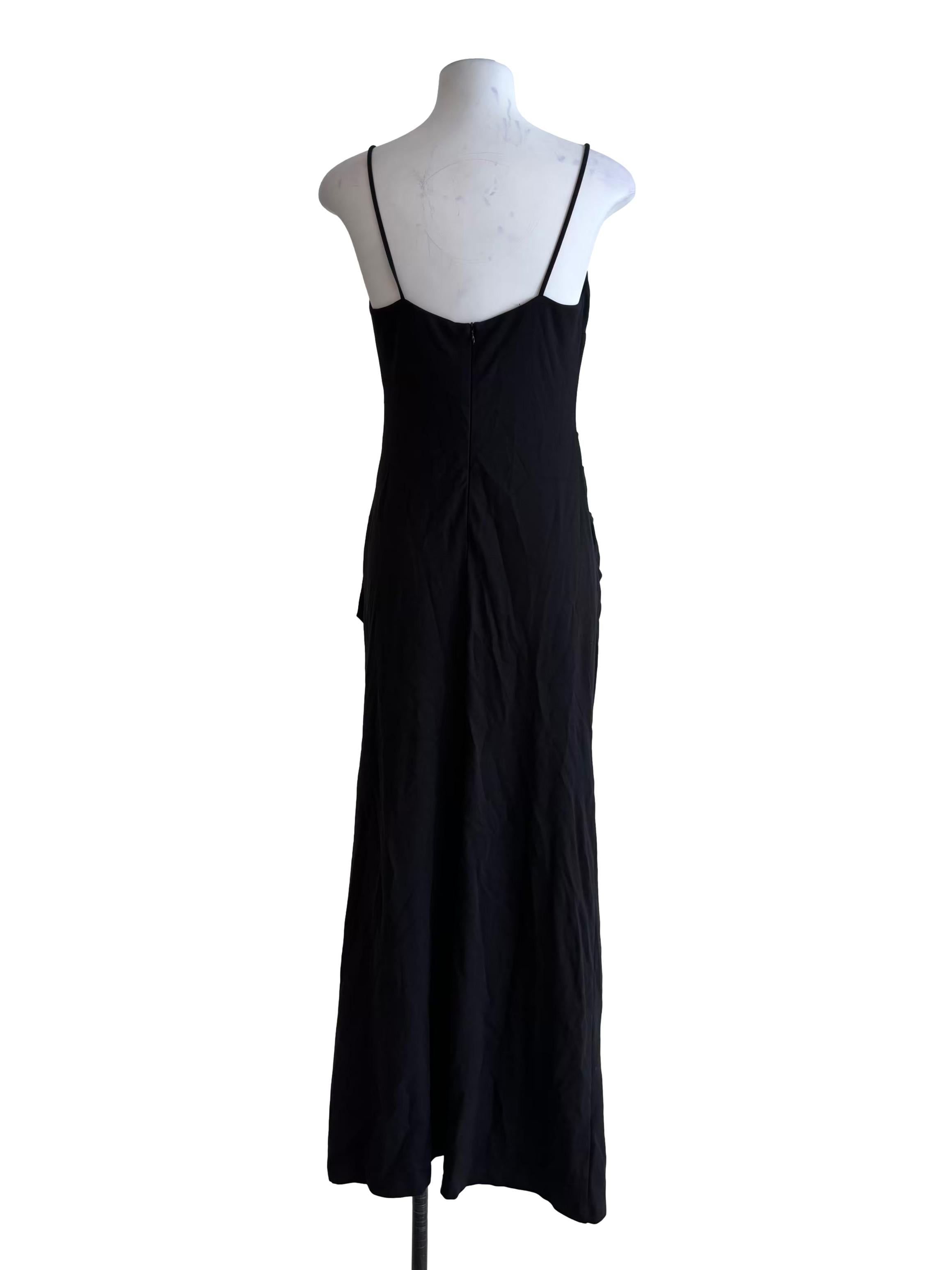 Raven Black Bodycon Slip Dress