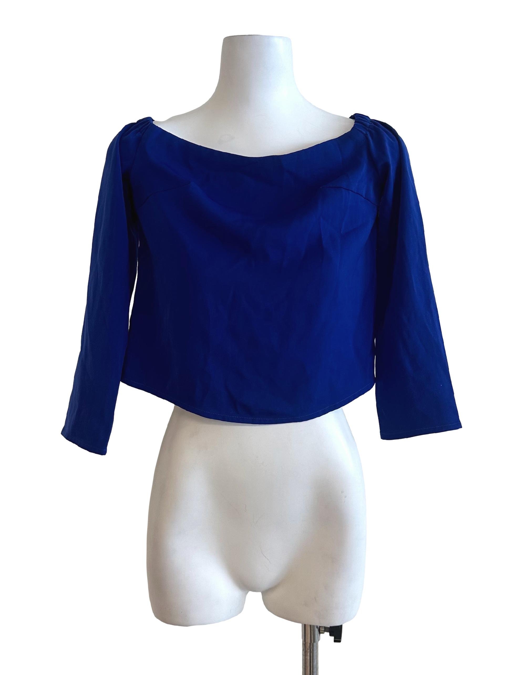 Royal Blue Long Sleeve Top LB