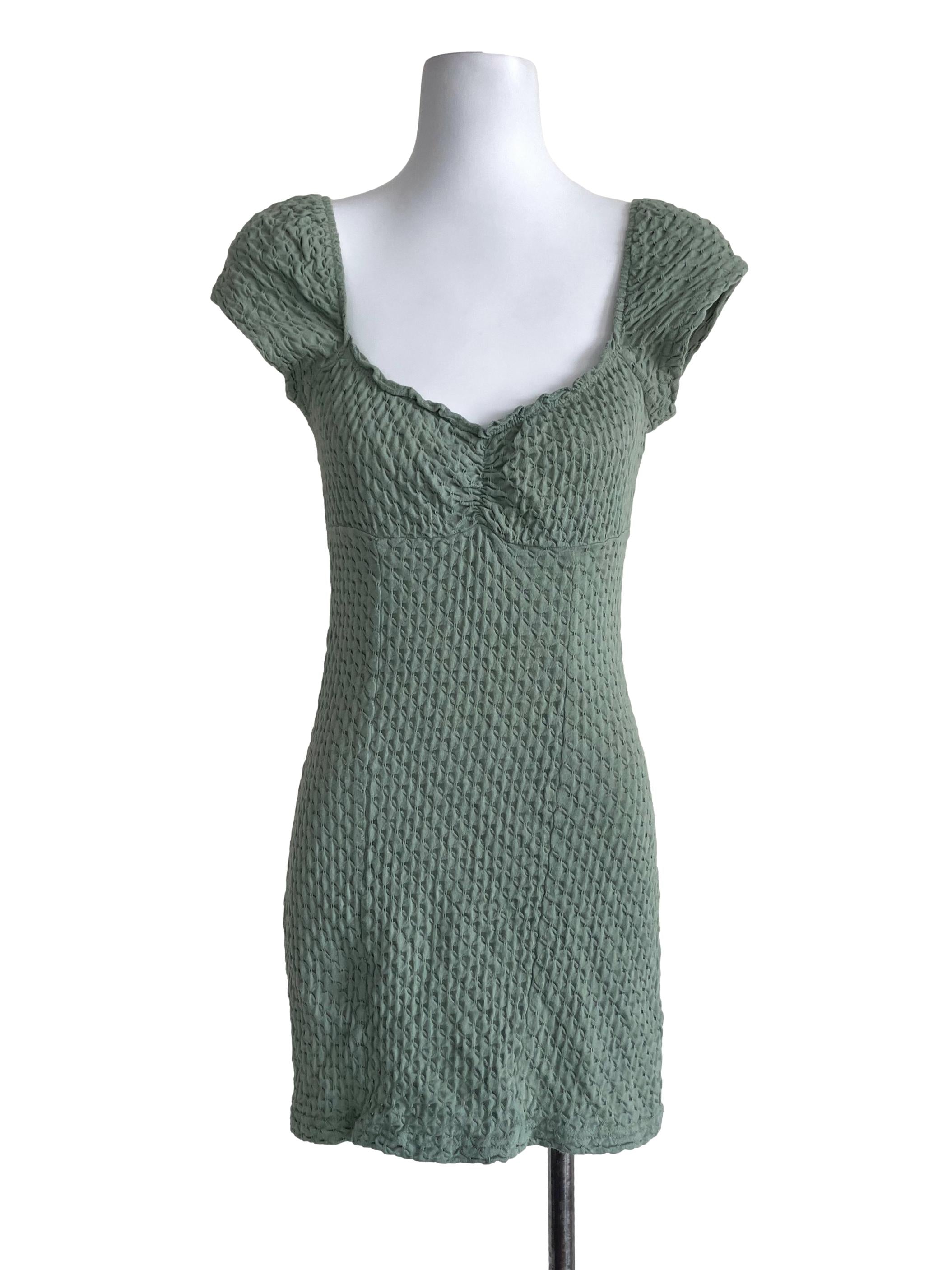 Sage Green Body Fit Dress