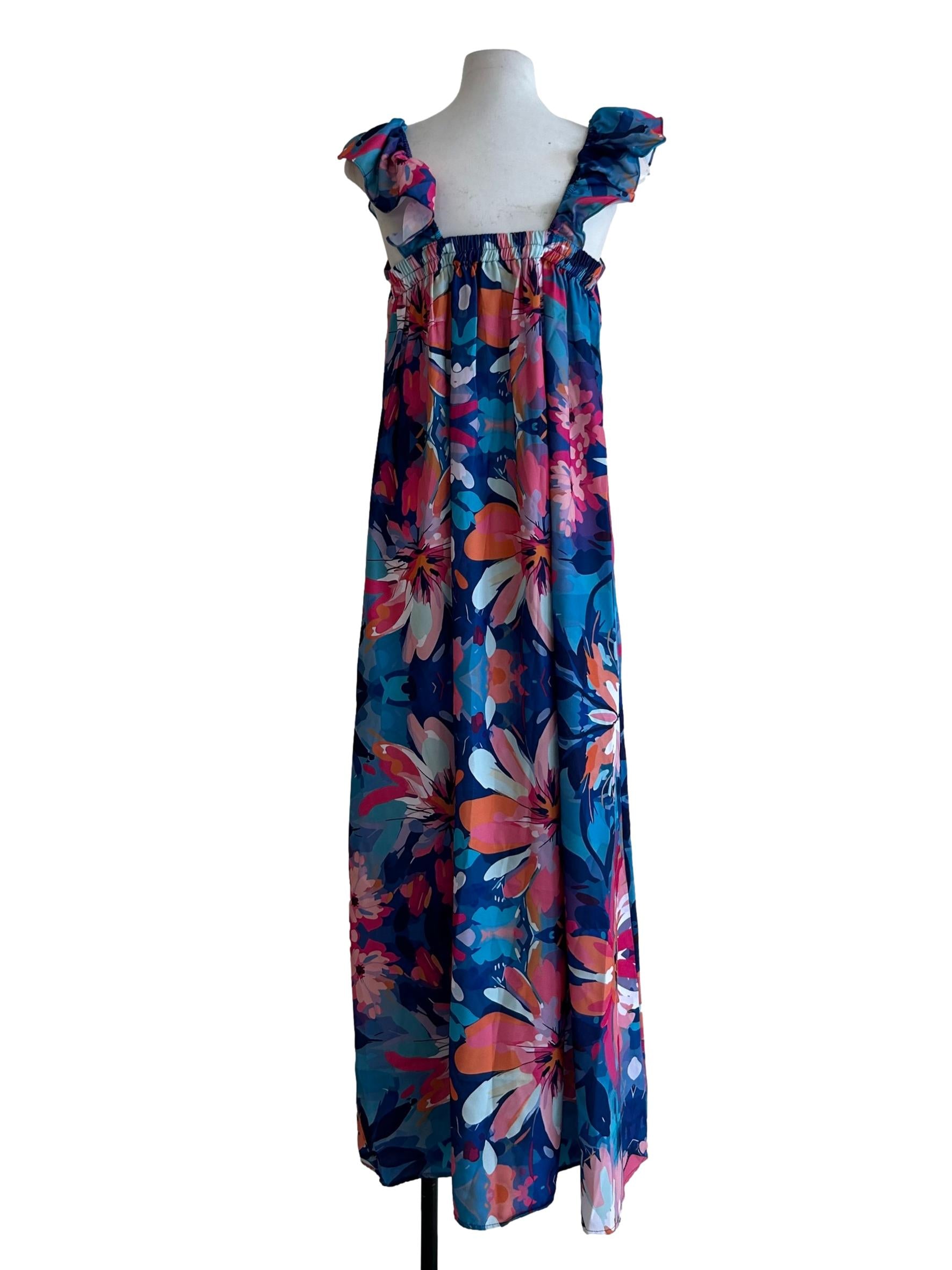 Multicolor Floral Maxi Dress