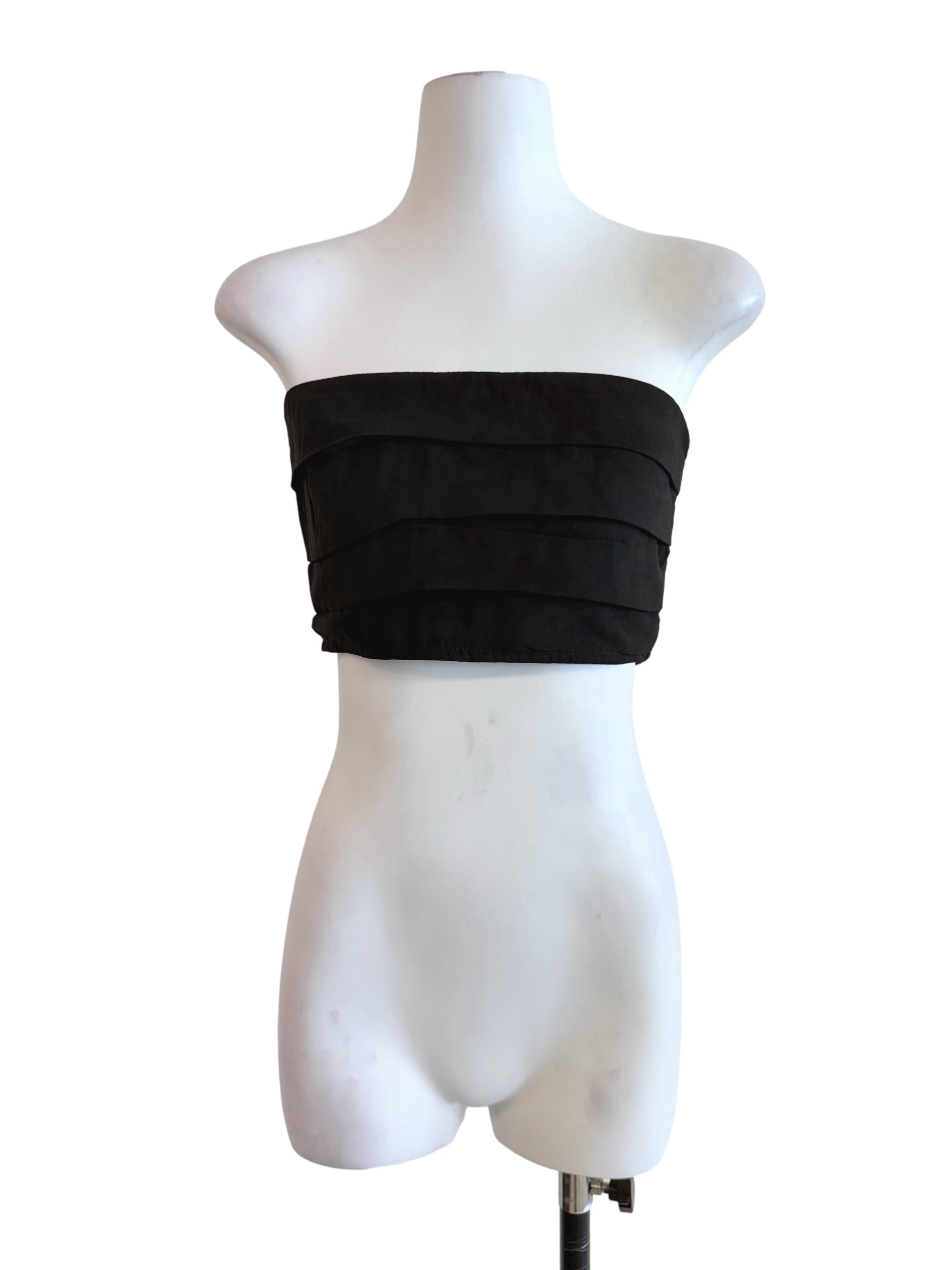Black Strapless Tube Top TTR