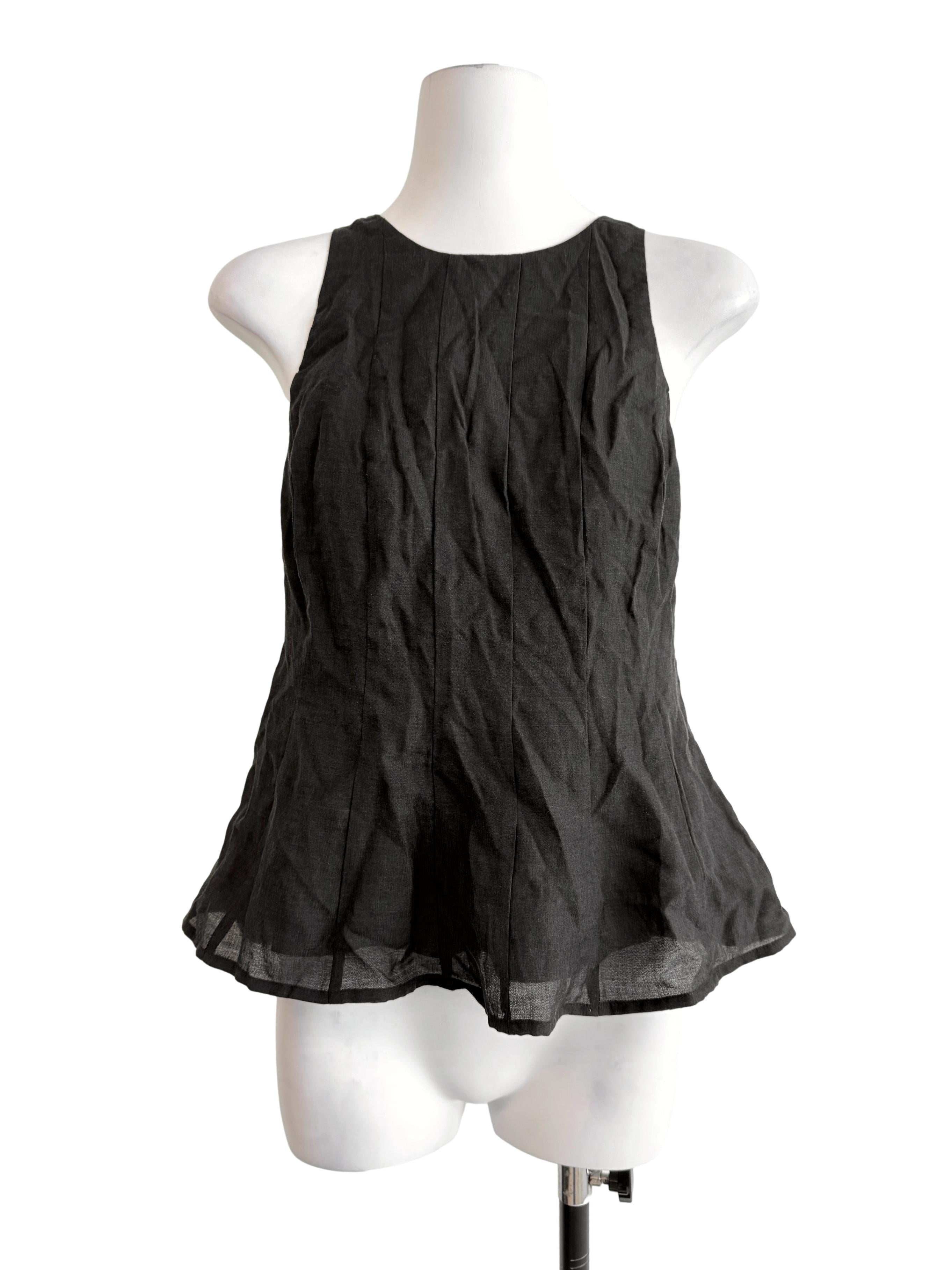 Pleated Peplum Halter Top OSN