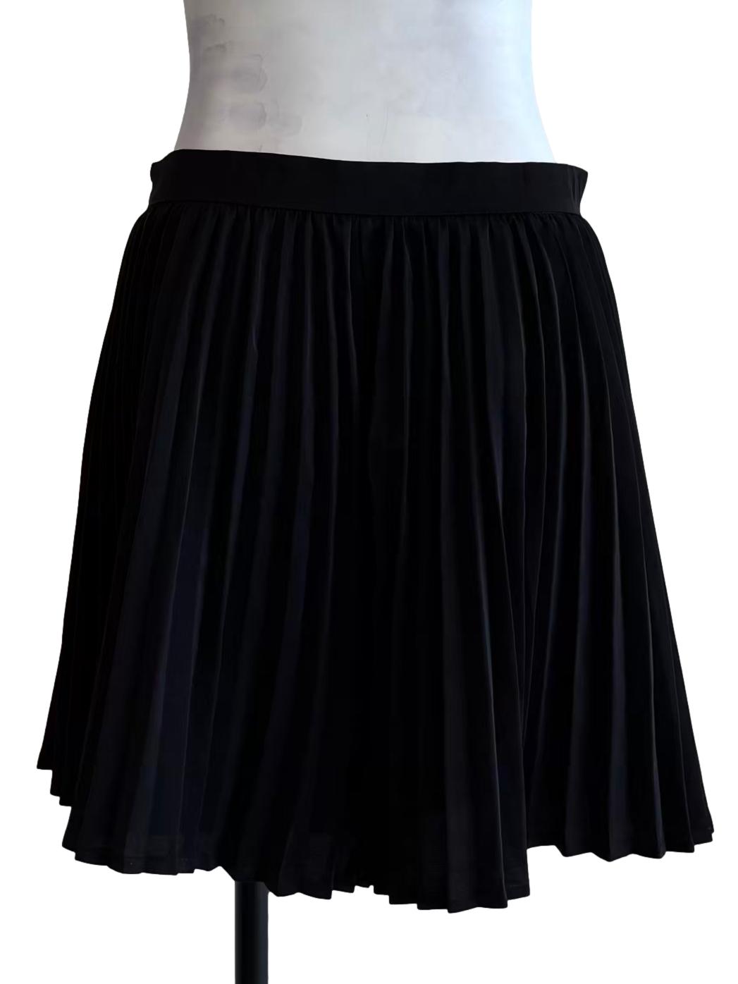Jet Black Pleated Shorts
