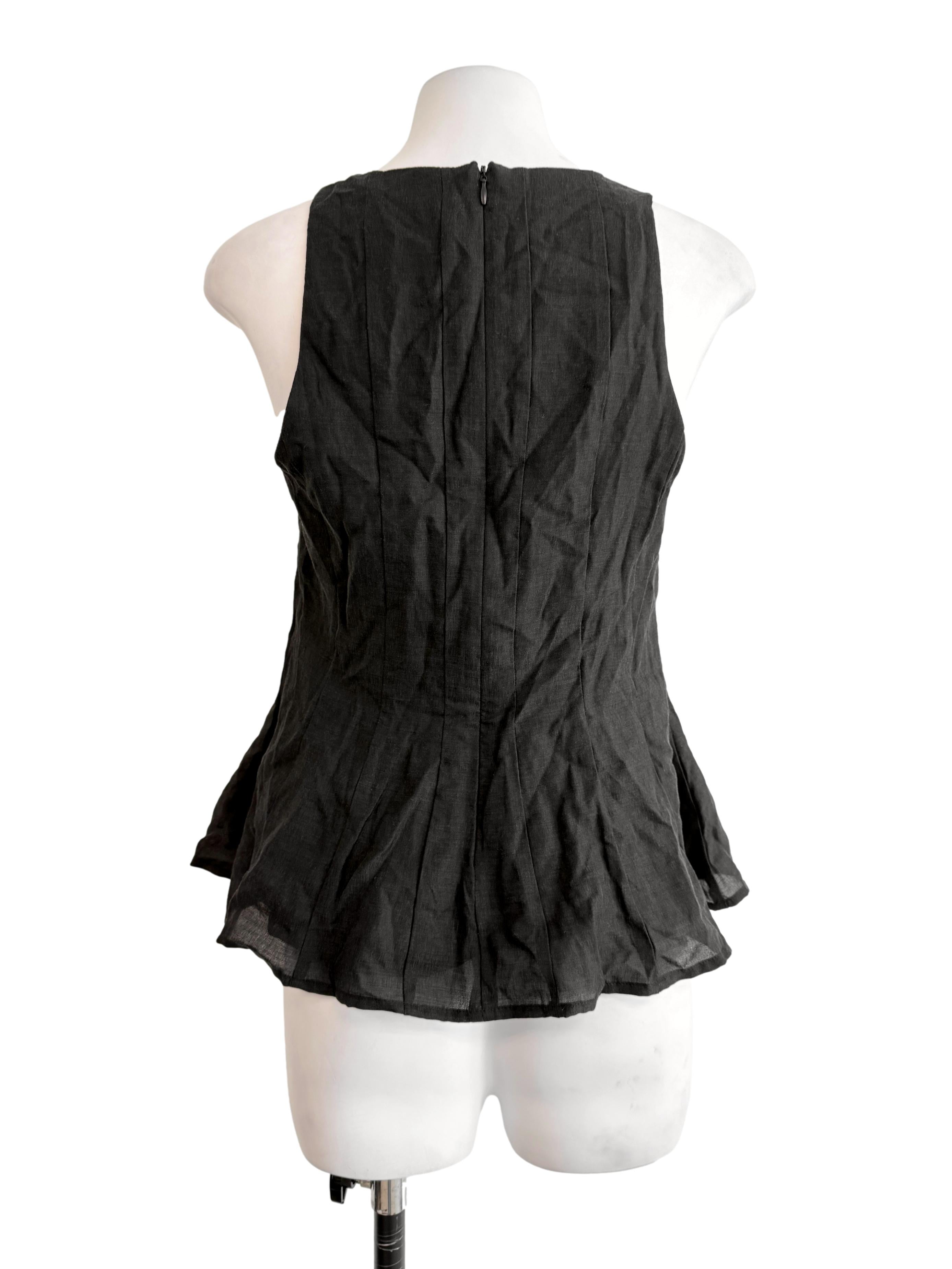Pleated Peplum Halter Top OSN