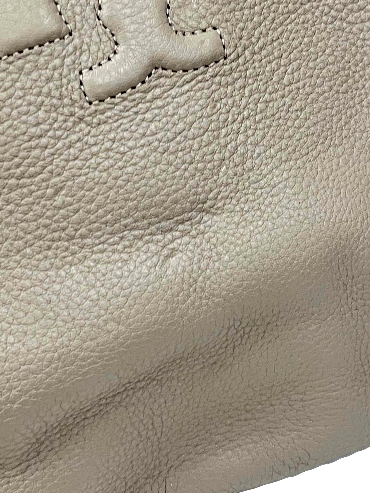 Grey The Chain Shoulder Slouchy Tote Bag