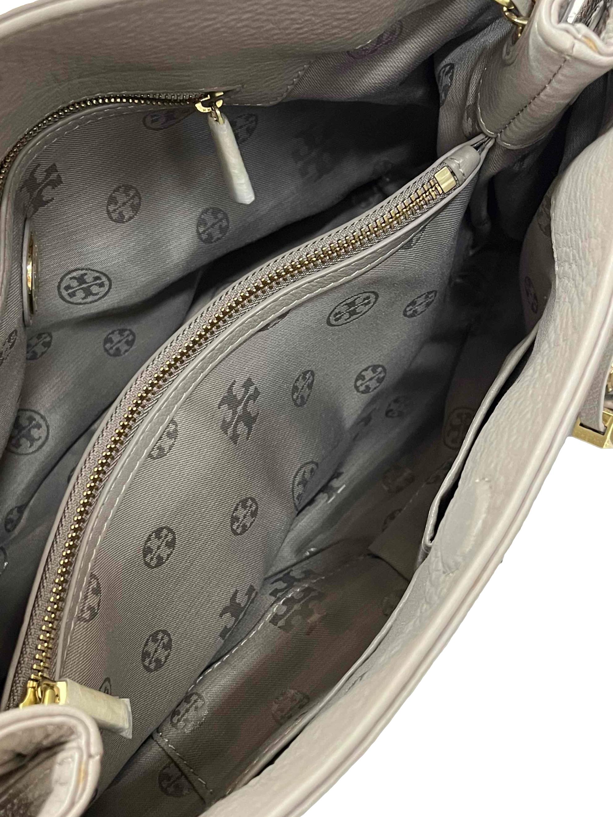 Grey The Chain Shoulder Slouchy Tote Bag