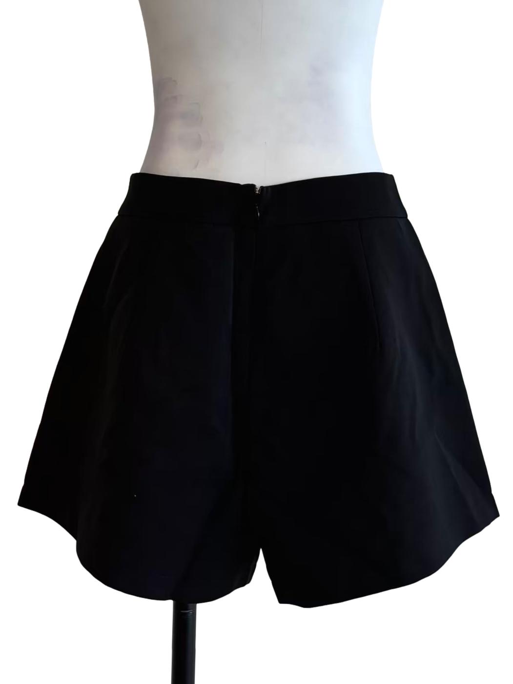 Onyx Black Formal Shorts