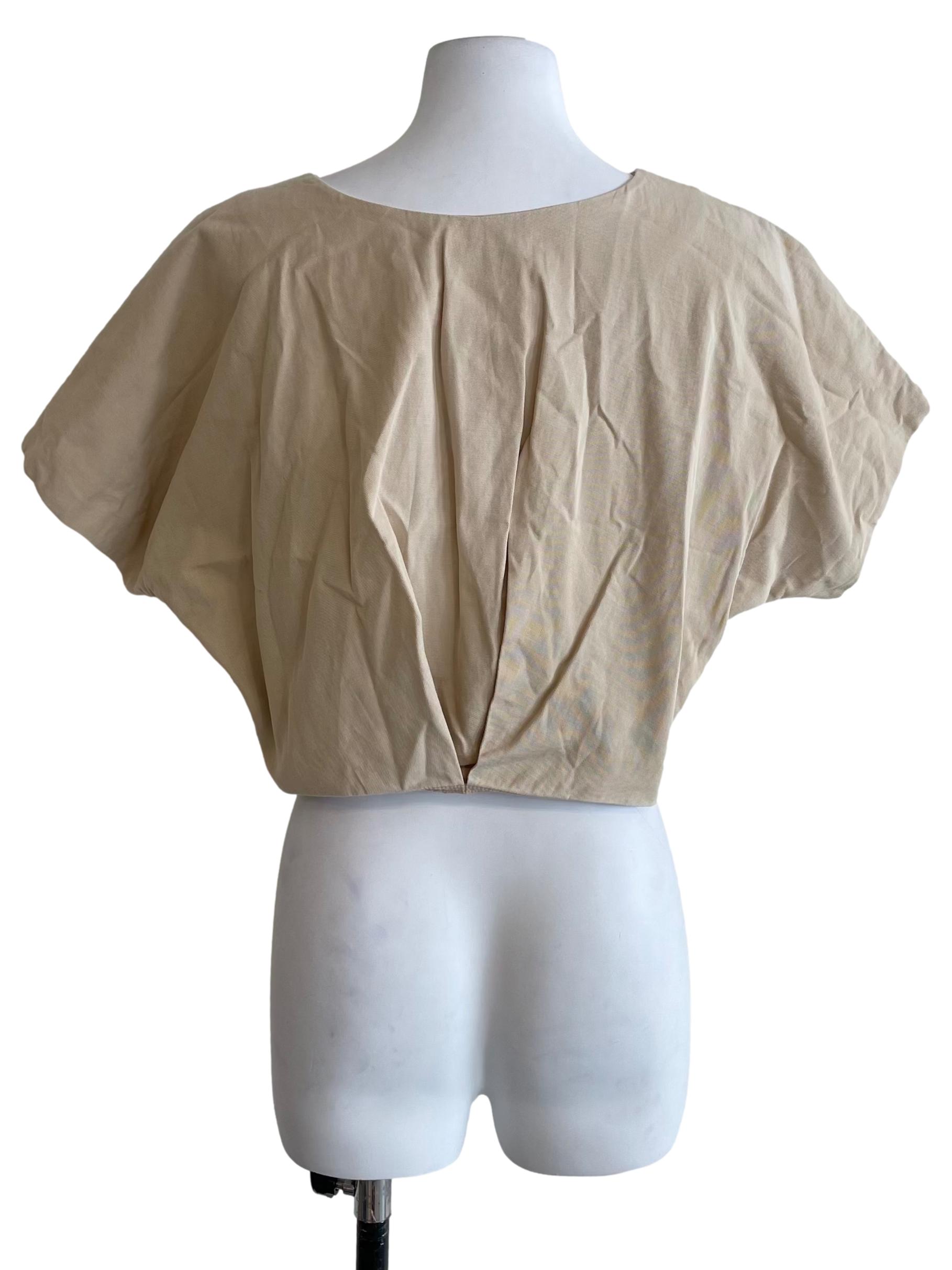 Cotton Twill Cropped Top OSN
