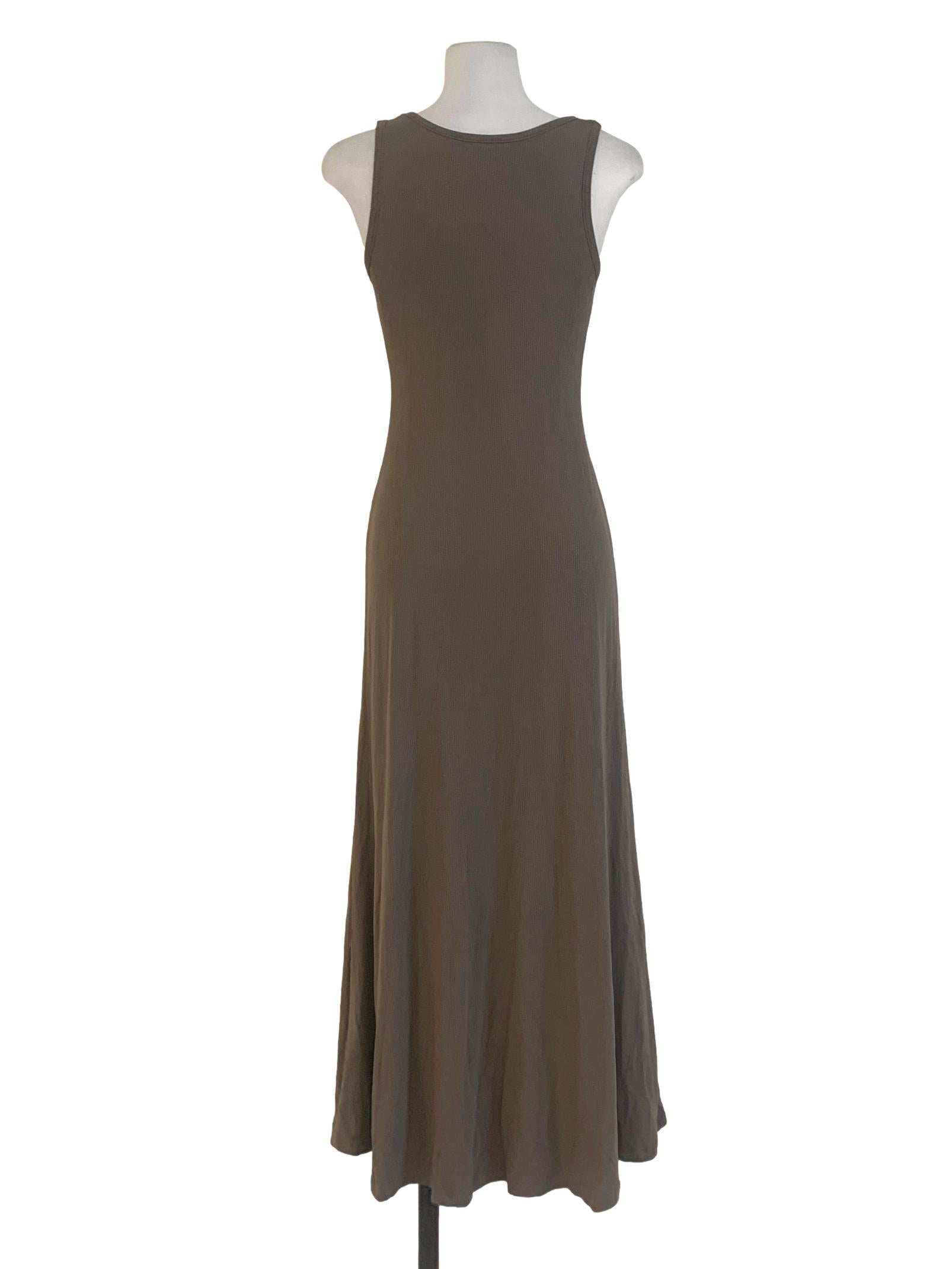 Cedar Brown Round Neck Shift Dress
