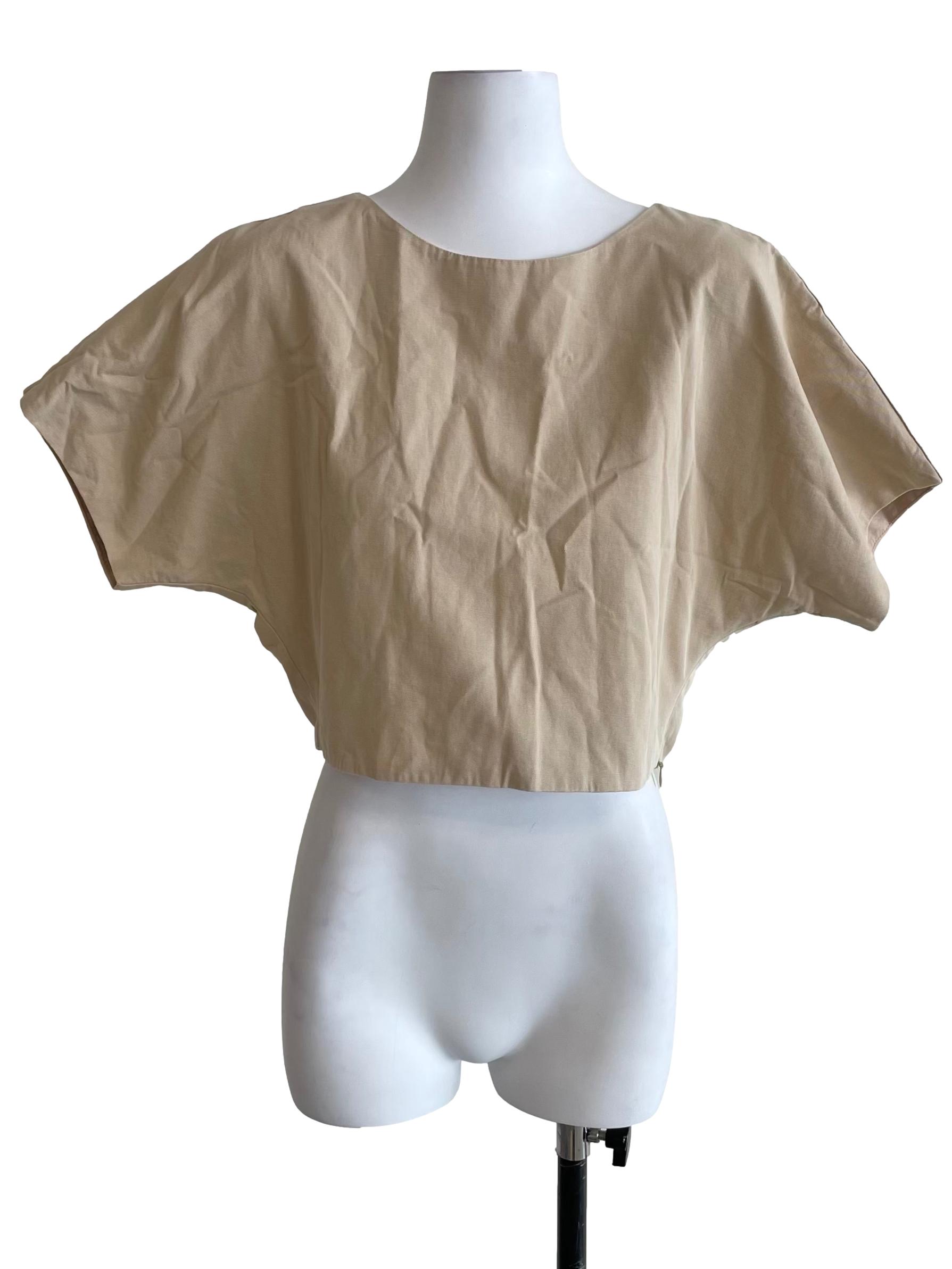 Cotton Twill Cropped Top OSN