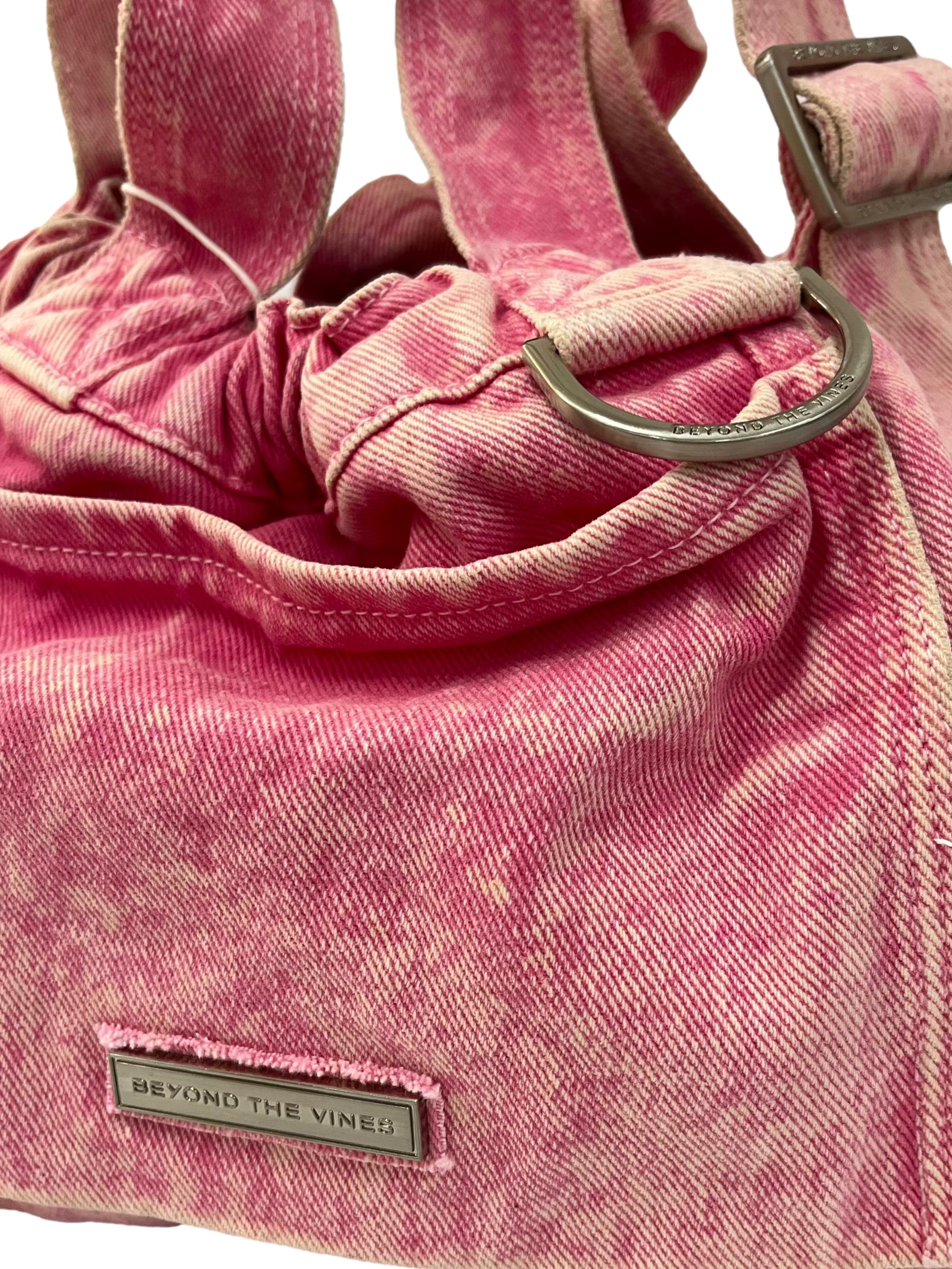 Pink XS Denim Dumpling Bag