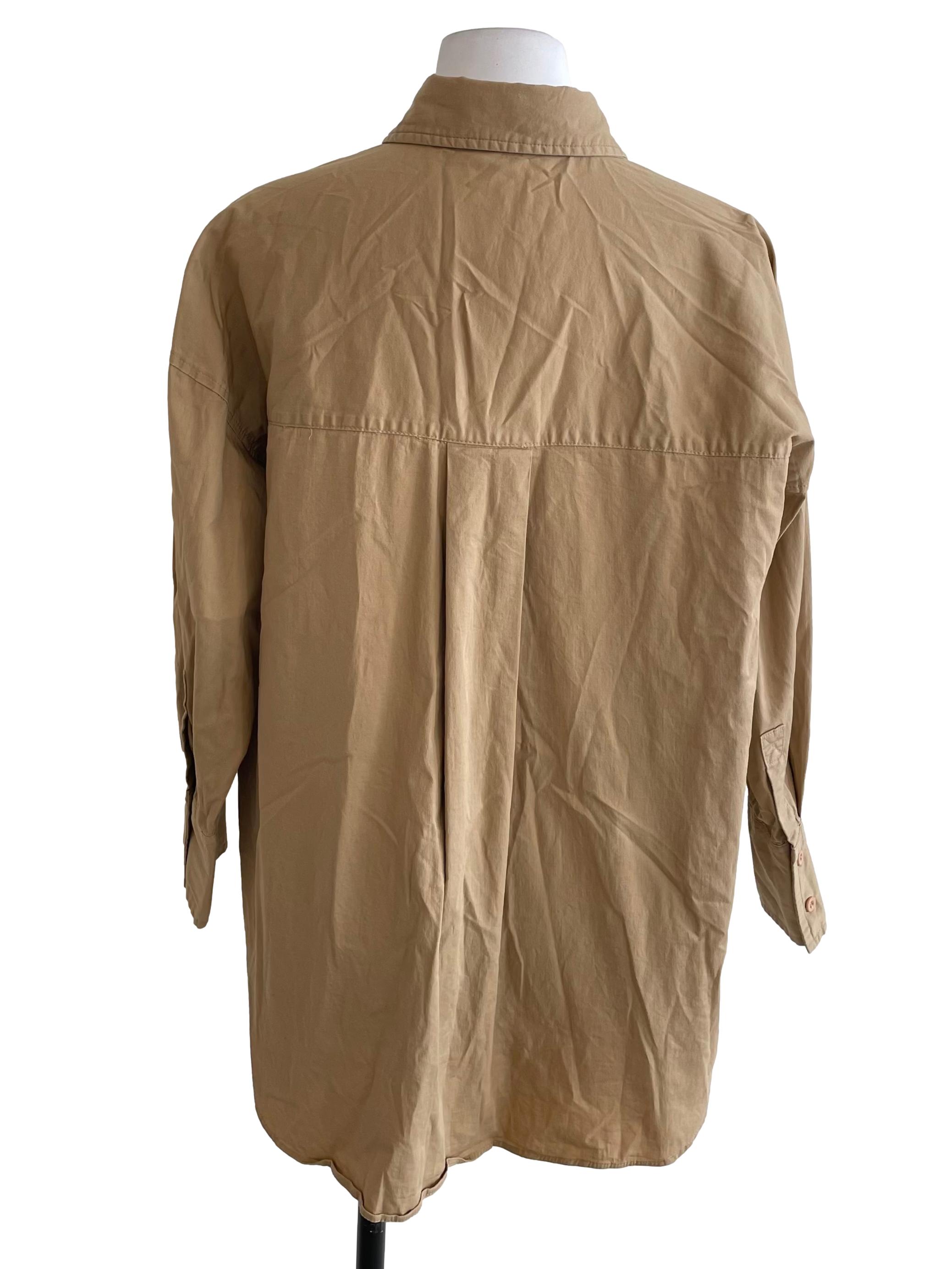 Peanut Brown Button Down Shirt