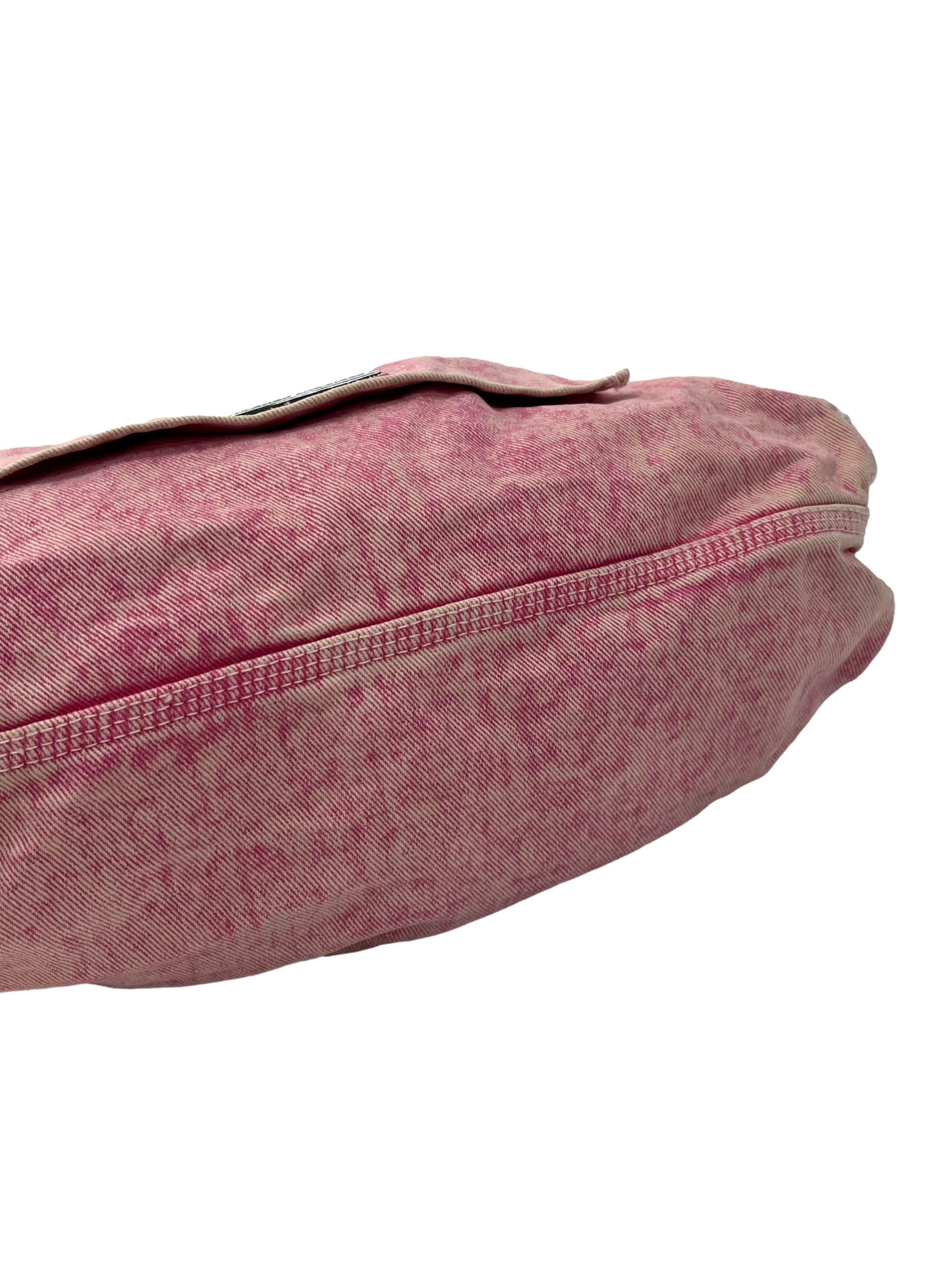 Pink XS Denim Dumpling Bag